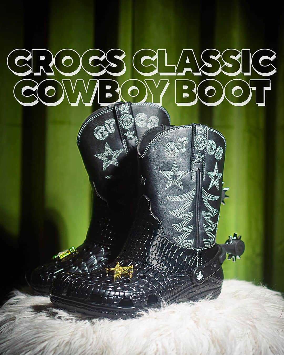 クロックス（crocs）のインスタグラム：「💚 クロックスファンからインスピレーションを受け クロックスファンのために作られたブーツ。  なくなる前に急いでゲットしよう🛒💨 プロフィールのリンクからチェック❗️  #Croctober23」