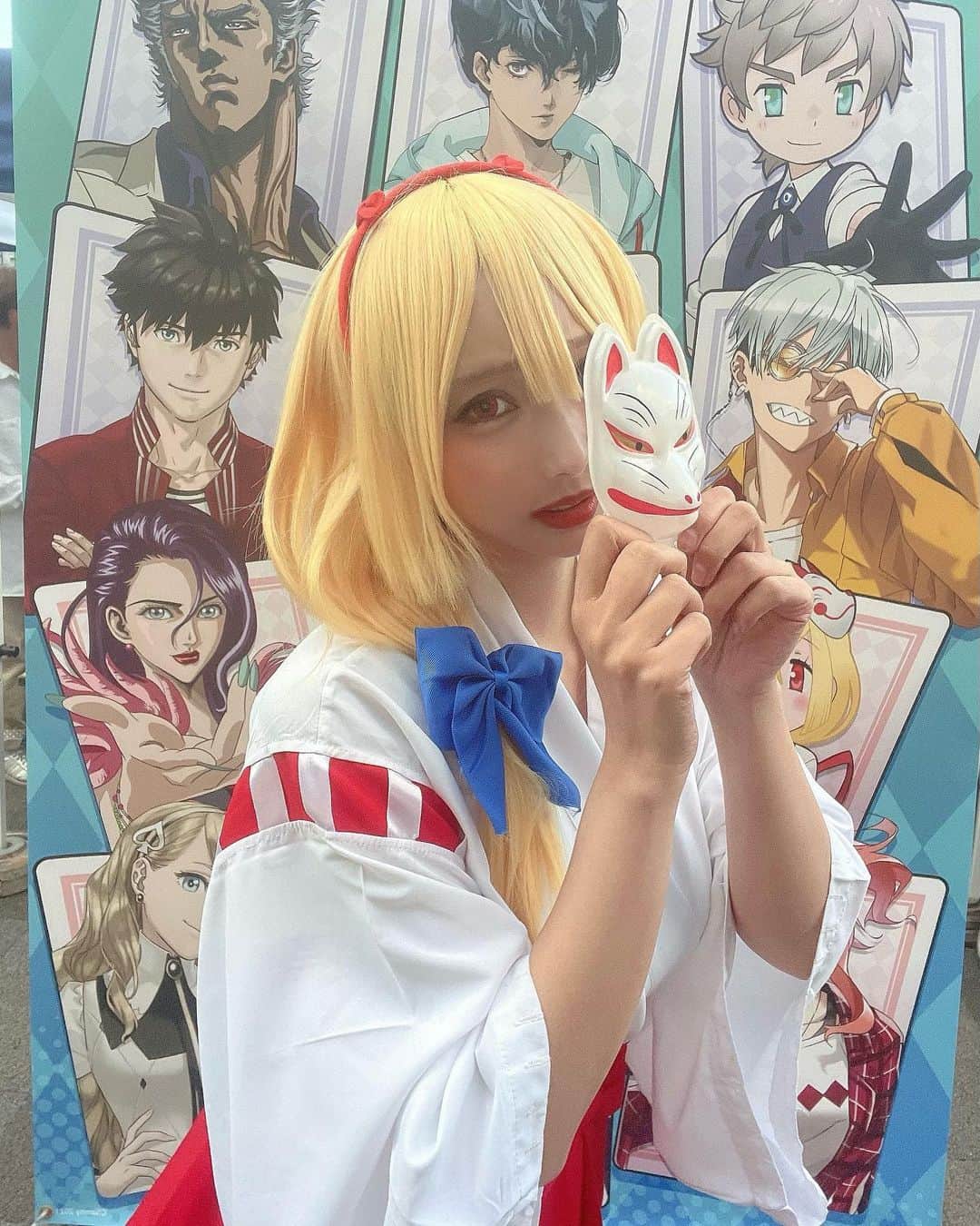 花咲来夢さんのインスタグラム写真 - (花咲来夢Instagram)「広島県福山市の、フクヤマニメといふイベントのエムホールデムブースにてポーカー体験会🃏♣️を開催したよ！ たくさん足を運んで頂きありがとうございますた♦️  めっちゃ楽しかったし 中高生の子たちや女の子にもたくさんいらしていただき、楽しいと言っていただけて嬉しかったなぁ🃏😙 ポーカーのルール教えるのめちゃくちゃ上手くなってしまったから、東京でもポーカー教えるお仕事積極的にやっていきたい😎♠️✨笑  エムホールデムプロデューサーのガイpさん（菅井さん）にも初めてお会い出来たし 憧れのセガサミーさん、エムホールデムさんで初めてお仕事させて頂けて嬉しすぎた🃏✨  ミスヤンチャン時代からの古参ファンの方も四国から初めて会いに来てくださったり、たくさんのフォロワ〜さんが会いに来てくれはって、ほんまにありがとうございますた😎♥️♥️♥️  初めての広島最高だった😁！  #エムホールデム #ポーカー #福山 #広島」10月23日 14時36分 - raimu_charlotte