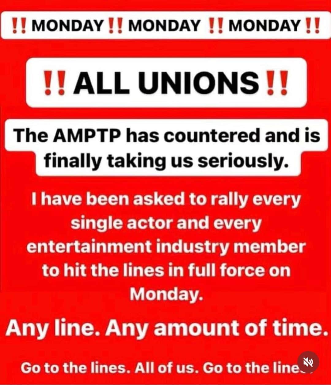 ジェリー・ライアンのインスタグラム：「NOW IS THE TIME, @sagaftra family. It is absolutely imperative that we SHOW UP tomorrow and show the AMPTP that we stand together in this fight and show our NegCom that we stand with them! Whether you’ve been out there since the beginning or this is your first time on a picket line, whether you can come for 3 hours or 10 minutes…please just SHOW UP. This is the time to show our solidarity.  One day longer. One day stronger. As long as it takes. #sagaftrastrong #power2performers #sagaftrastrike #unionstrong #1u」