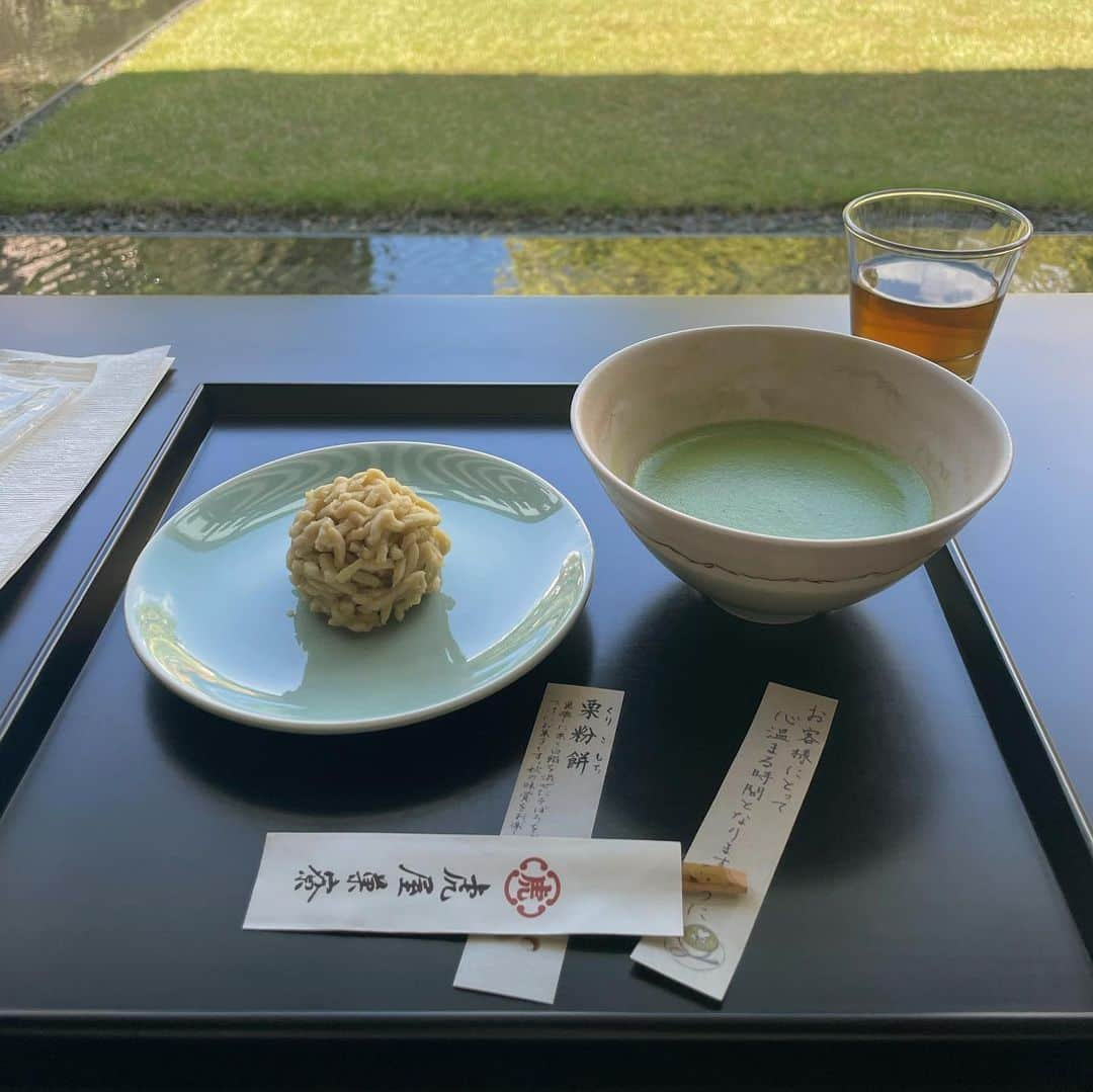 saanaaeさんのインスタグラム写真 - (saanaaeInstagram)「🍵 今の季節気持ちよかったなっ  #虎屋 #京都 #NUEbyas」10月23日 14時53分 - saanaae