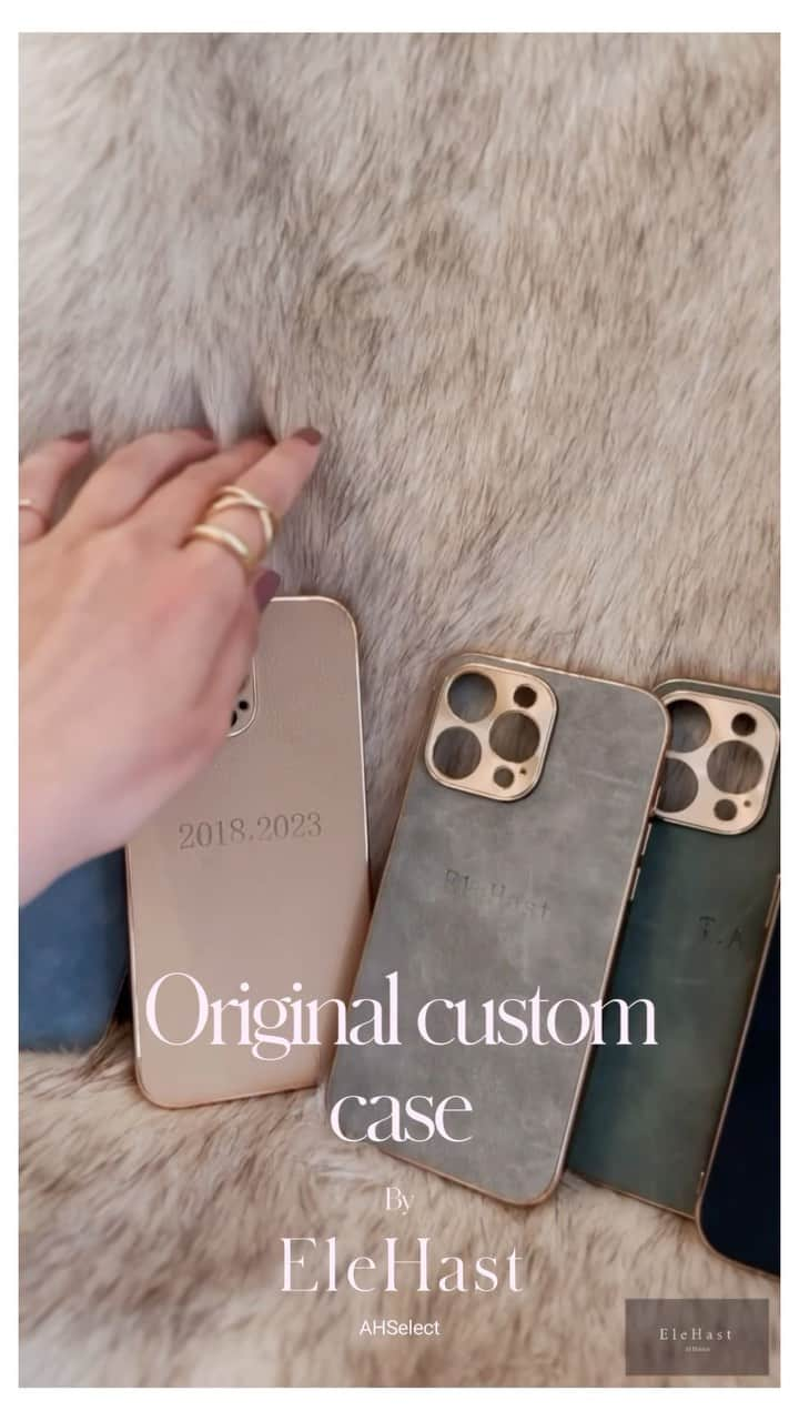 薗田杏奈のインスタグラム：「E l e H a s t初めてのiPhone case🪄1番人気はGray🩶 ▷▷▷ 🥀E l e H a s t original custom case 𝐄 𝐥 𝐞 𝐇 𝐚 𝐬 𝐭  𝐀𝐇𝐒𝐞𝐥𝐞𝐜𝐭 𝐼  ℎ𝑜𝑝𝑒 𝑎𝑙𝑙 𝑤𝑜𝑚𝑒𝑛 𝑎𝑟𝑒 𝑎𝑠 𝑏𝑒𝑎𝑢𝑡𝑖𝑓𝑢𝑙 𝑎𝑠 𝑎 𝑟𝑜𝑠𝑒 𝑎𝑛𝑑 𝑒𝑛𝑗𝑜𝑦 𝑏𝑒𝑖𝑛𝑔 𝑎 𝑤𝑜𝑚𝑎𝑛. ⠀ 高級感のあるエレハストオリジナルカスタムレザーケース。お好きなイニシャルやお名前を入れて自分だけのiPhone用ケースを。肌触りが良いラムスキン仕様のメッキバンパーケース。職人の丁寧な製法で指先まで届く繊細なタッチのケース。 全周スマホ本体より厚みのある三層設計で衝撃吸収と落下防止、強い耐衝撃性が特徴になります。カメラレンズ部分までおしゃれに。  SHOP▶︎ https://ahselect.official.ec/ ⠀ 𝐄𝐥𝐞𝐠𝐚𝐧𝐭,𝐌𝐨𝐝𝐞,𝐂𝐥𝐚𝐬𝐬𝐢𝐜𝐚𝐥✦✶⋆ ⠀ @ahselect.official  #AHSelect profileURLからショップへ🕊」