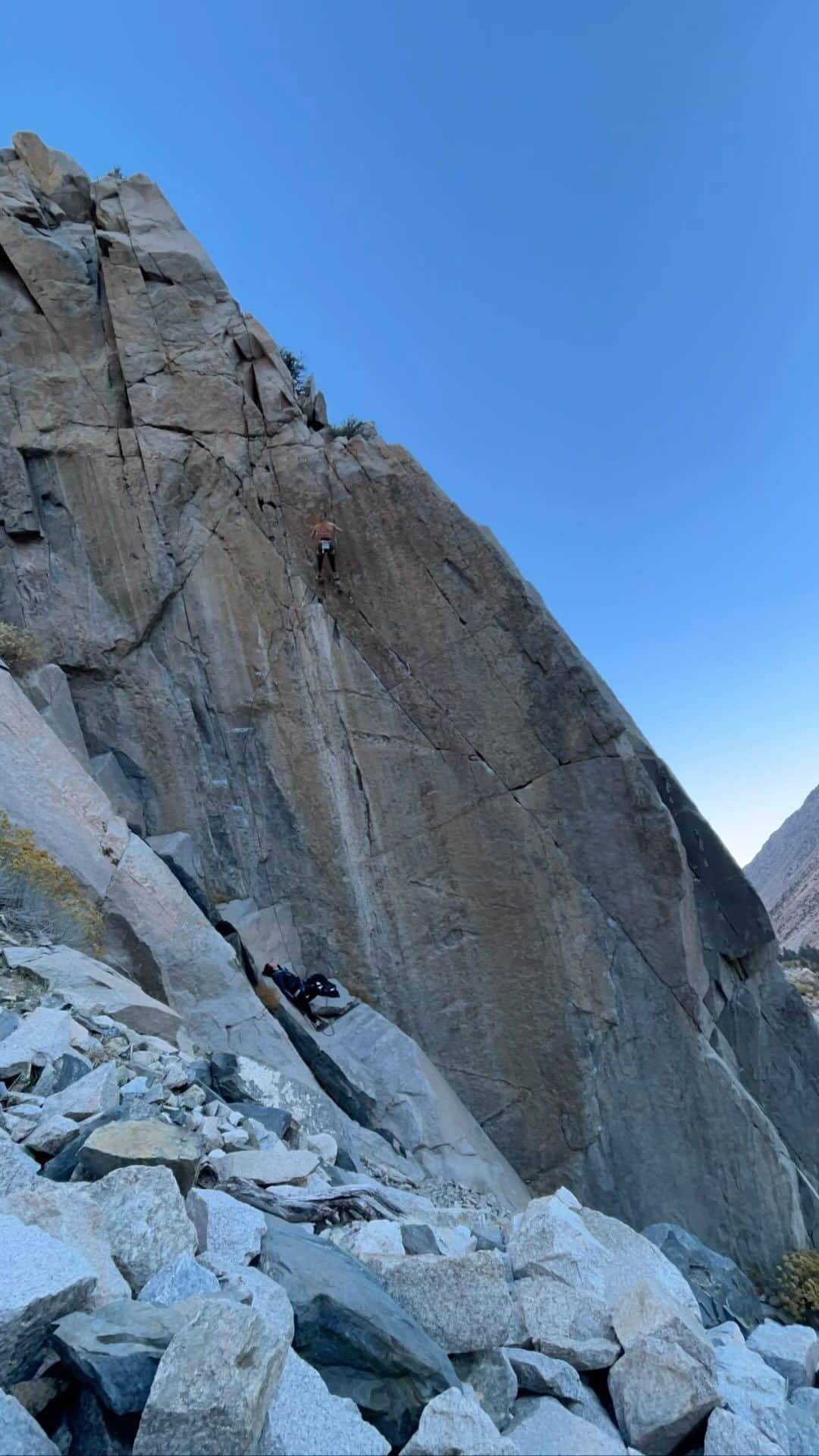 ペイジー・クラッセンのインスタグラム：「While the mother and father scour the rocks for prey, their offspring wrecks havoc back at camp, smearing every possible surface with yogurt.  @lasportivana @maximropes @physivantage」