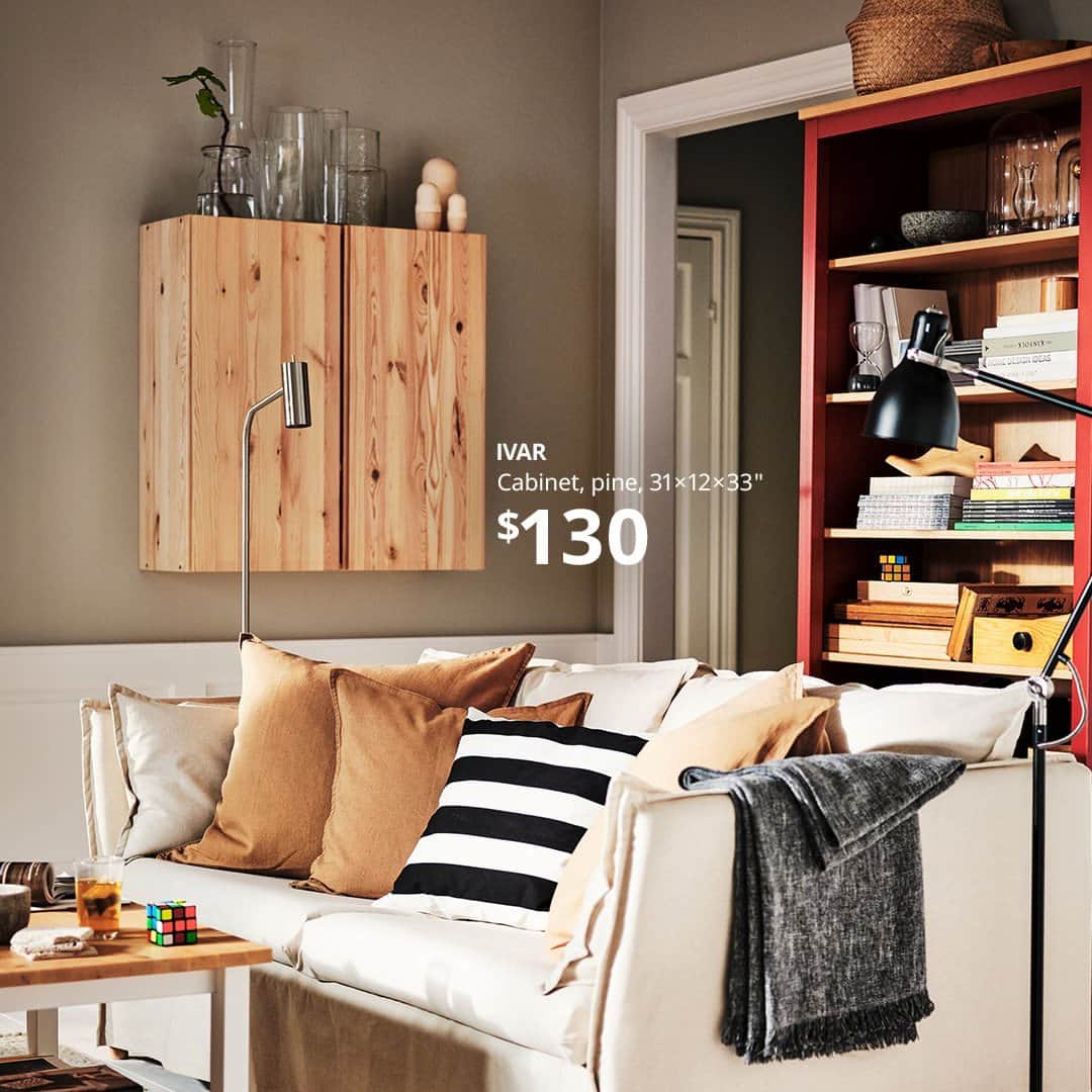 IKEA USAのインスタグラム：「Make space for what matters. Relax and enjoy fall, with space-saving storage solutions for any budget! Learn more at the link in bio.」