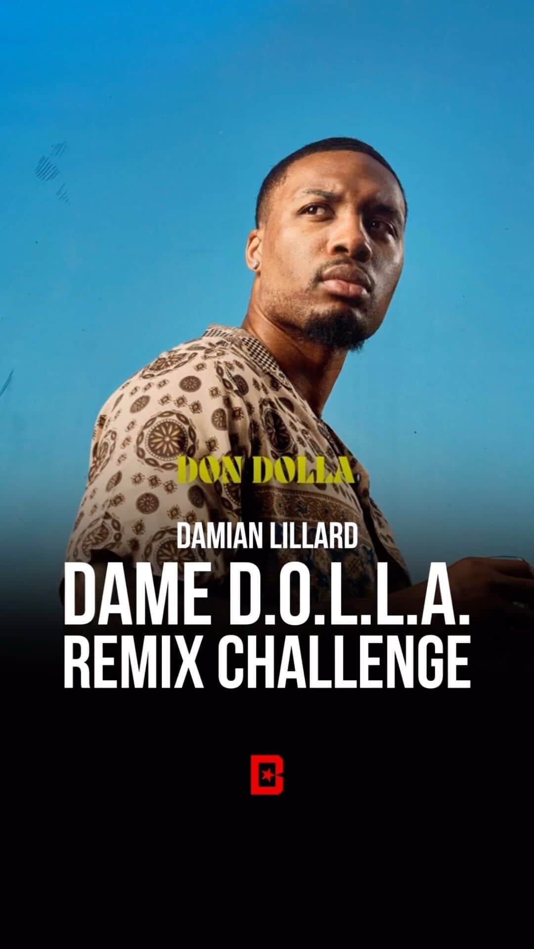 デイミアン・リラードのインスタグラム：「The winner of the Dame D.O.L.L.A. Remix Challenge will be going home with some INSANE prizes🤯  Along with an automatic placement on @damianlillard’s next project and a #BeatStars prize package, the winner will also get a chance to make it on the @nba2k 24 soundtrack🎶  This is the challenge you DON’T want to miss. Comment “DAME” below or hit the link in our bio to get started👀  #NBA2K24 #NBA2K24Soundtrack 🏀」