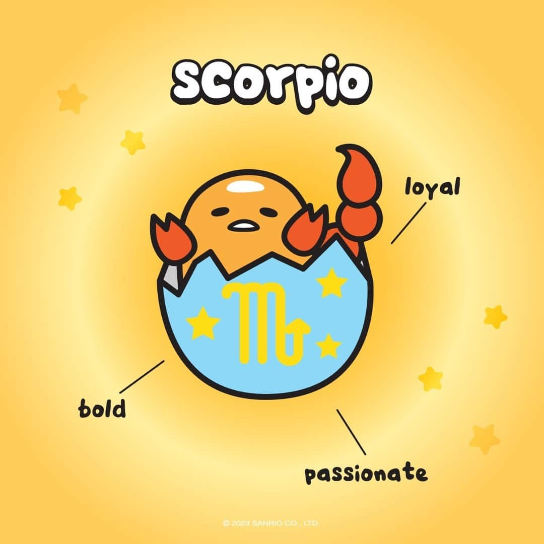 ぐでたまさんのインスタグラム写真 - (ぐでたまInstagram)「you know what season it is… tag a loyal #scorpio ♏️」10月24日 1時01分 - gudetama