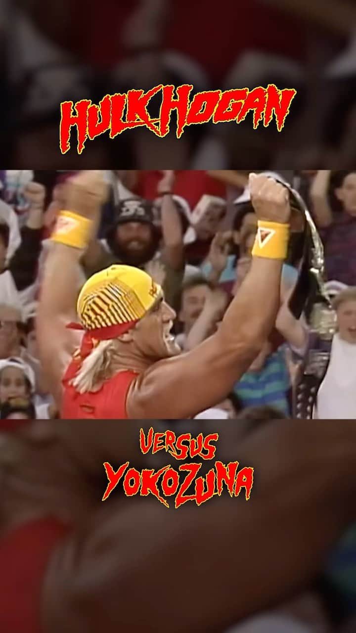 ハルク・ホーガンのインスタグラム：「It’s all about the power of Hulkamania, brother!! Defeating Yokozuna at WrestleMania IX! 💪   Rest Easy Brother.」