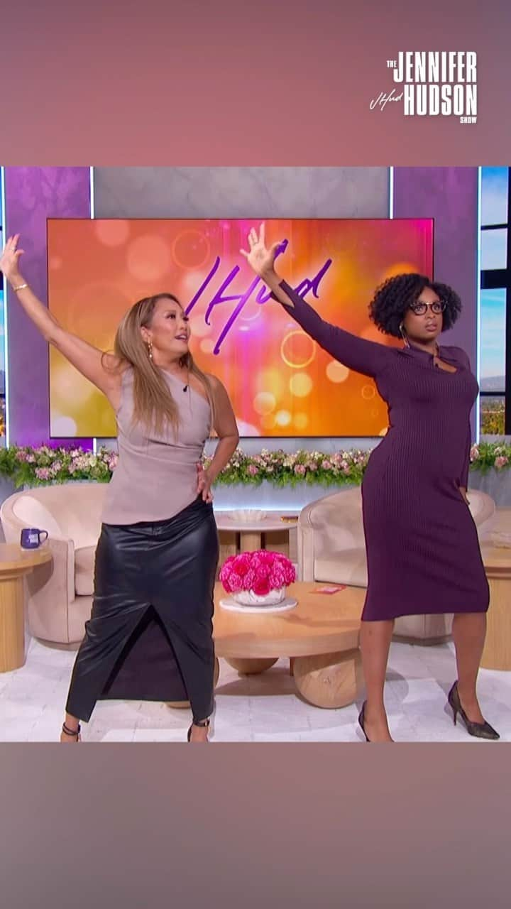 ジェニファー・ハドソンのインスタグラム：「@carrieanninaba and @iamjhud go way back to JHud’s @americanidol days! Now they’re putting their memories AND dance moves to the test! 💃」