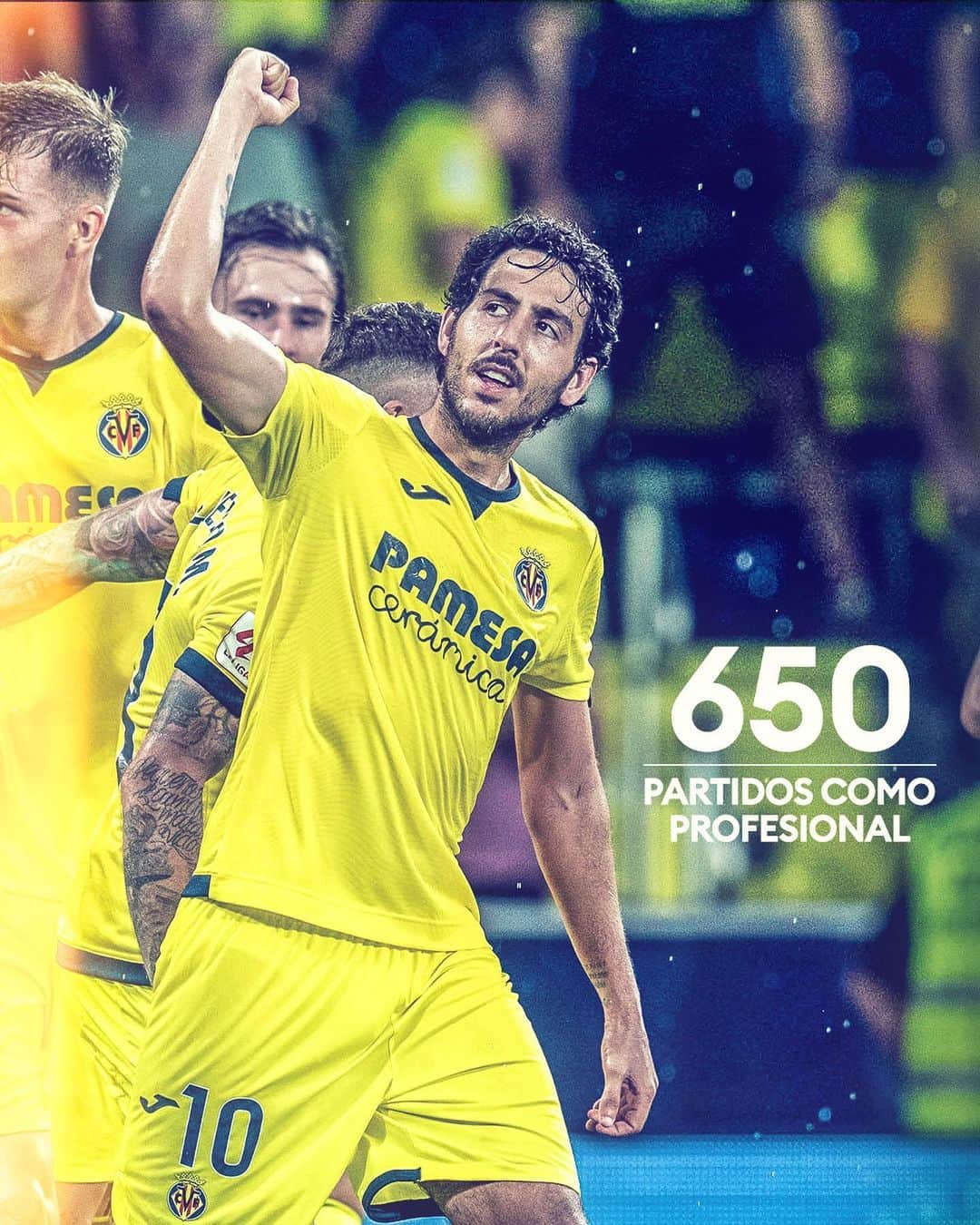 ダニエル・パレホのインスタグラム：「Congratulations to Dani Parejo on making his 650th clubs appearance yesterday! Sigue sumando @dani_parejo10 🎩 ⚽️」