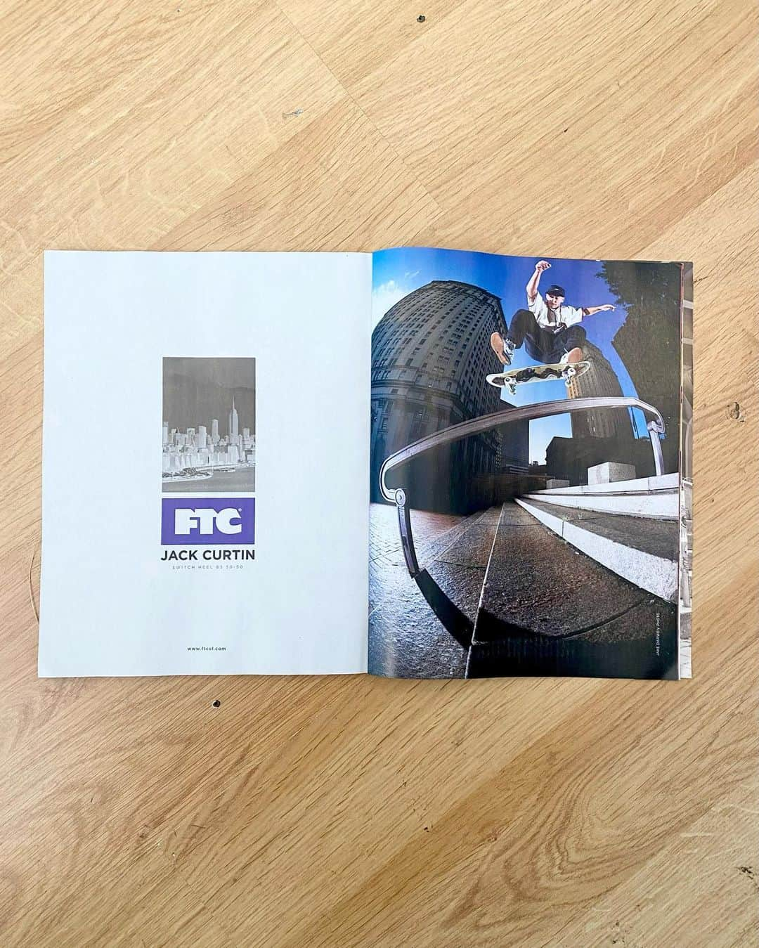 エフティーシーのインスタグラム：「FTC Ad in the latest @thrashermag 🔥 Switch Heel BS 50-50 @jackcurtin 🔥  📸 @jakedarwen #ftc #ftcskateboarding #forthecity #ftcsanfrancisco #ftcjp #ftctokyo #ftcnagoya #ftcosaka #ftcnewyork #thrasher」