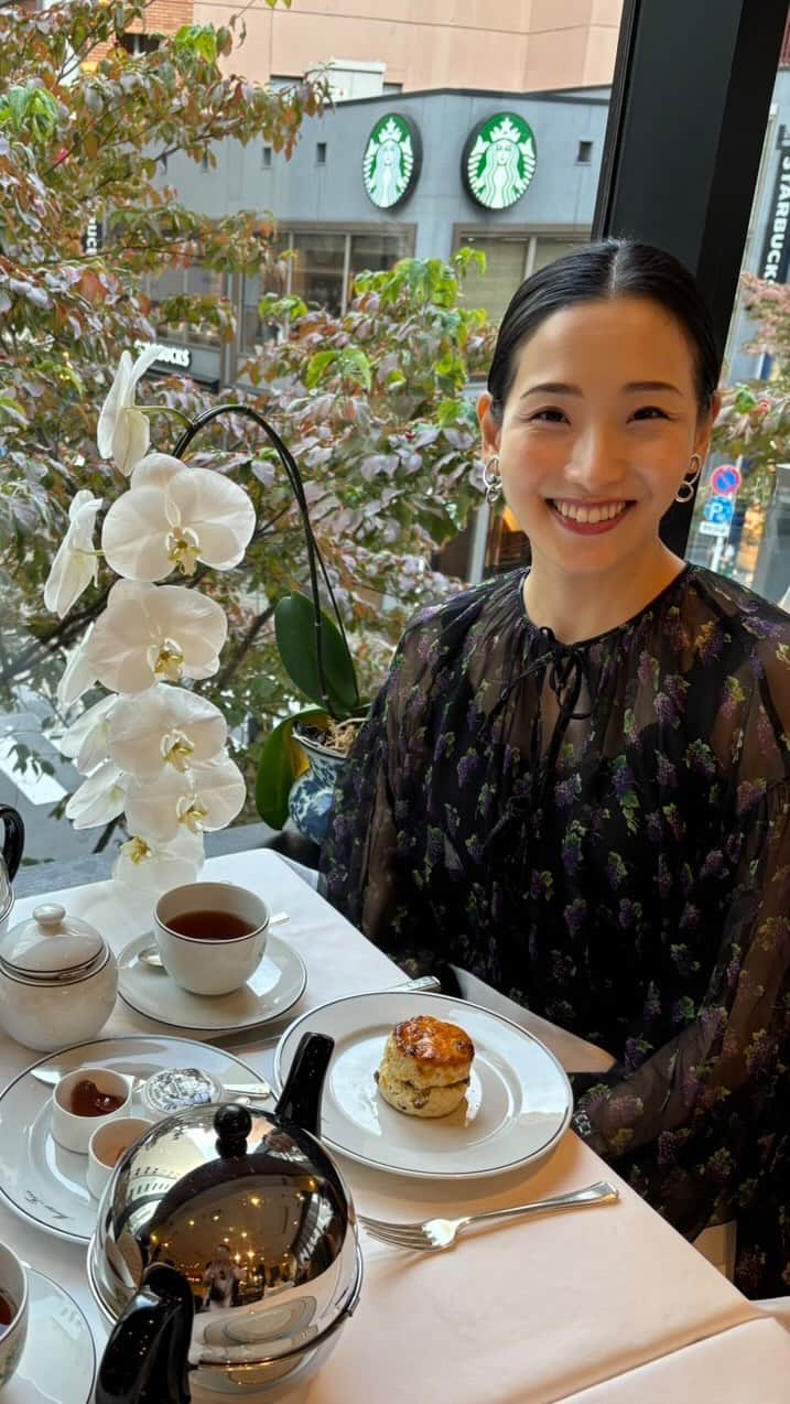 蘭乃はなのインスタグラム：「#mariagefreres #habibi #teatime  @mariagefreresofficial」