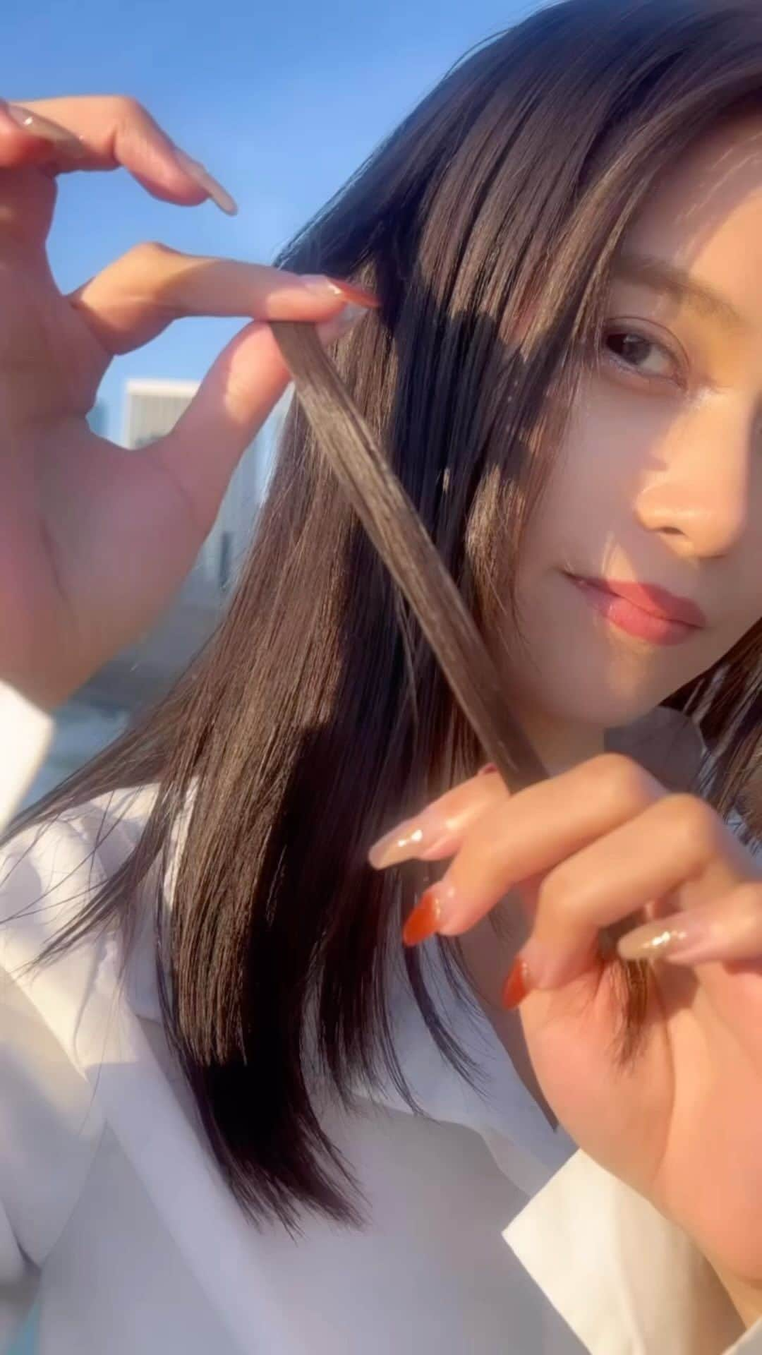 西山乃利子のインスタグラム：「asian hair💇‍♀️」