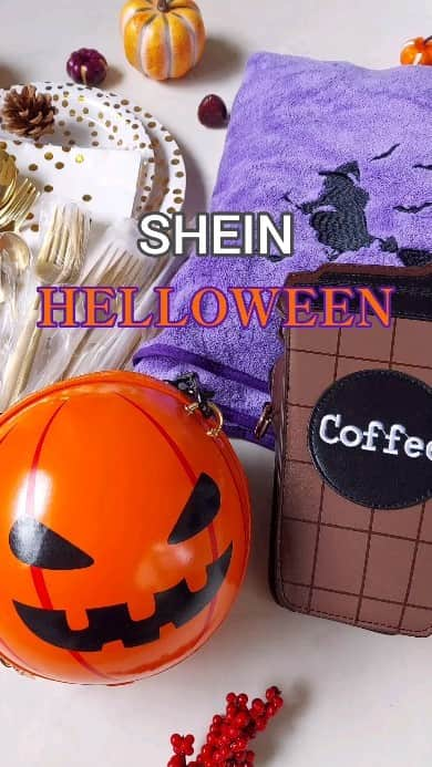 acoのインスタグラム：「SHEINのHALLOWEEN  Part2🎃🦇🕸  これ、全部SHEINで買えるんだよ🥰  ハロウィン気分を盛り上げるグッズや パーティーに欠かせないあれこれ♪ ぜひチェックしてみてね  今年のハロウィンパーティーは #SHEINhalloweenparty で決まり👏 限定セール開催中だよ♪̊̈♪̆̈  @shein_japan @sheinofficial  -:+:-:+:-:+:-:+:-:+:-:+:-:+:-+:-+:-+:-+:-+  お買い物が割引になるクーポンコード ▹▸『HallowsJP20』 購入金額1～5,999円まではセール価格より15%off、6,000円以上は20%off  11月30日まで有効  お得にお買い物してね🎃👻🎃  -:+:-:+:-:+:-:+:-:+:-:+:-:+:-+:-+:-+:-+:-+  アイテム&検索ID ︎︎︎︎︎︎☑︎ミニハロウィーンかぼちゃサークルバッグ 11241788  ︎︎︎︎︎︎☑︎カップデザインレターパッチノベルティバッグ 3061269  ︎︎︎︎︎︎☑︎魔女刺繍タオル 11167241  ︎︎︎︎︎︎☑︎ステンレスカトラリー24点セット 9799231  ︎︎︎︎︎︎☑︎50個水玉紙皿&カップ&ストロー&ディナーナプキン 15203579  ** #PR #SHEINforAll#loveshein#ad#Halloween#ハロウィングッズ#ハロウィンデコレーション#🎃🦇🕸#🎃#秋#秋グッズ#ハロウィンパーティー」