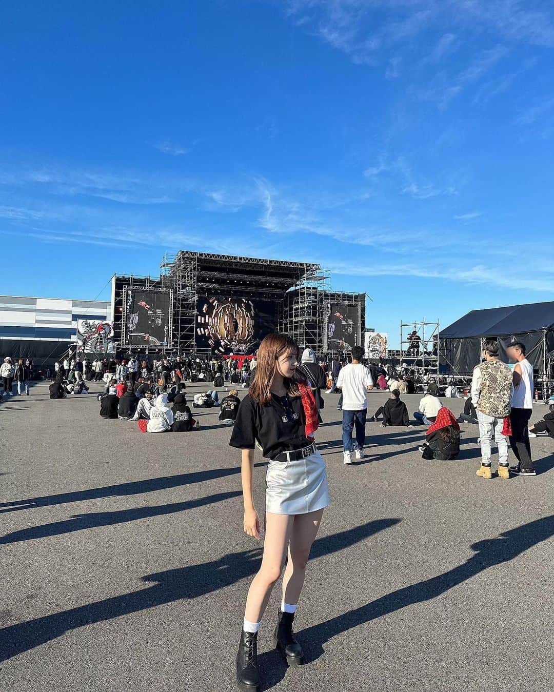 荻野心さんのインスタグラム写真 (荻野心Instagram)「AH1 初HIPHOPのフェスたのしかった🥹🤍🤍 ah1 hiphop