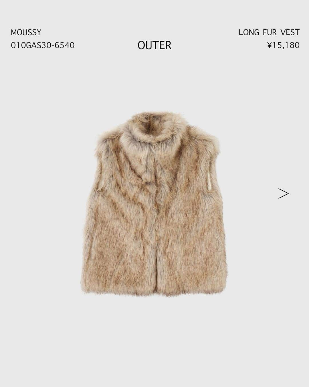 SHEL'TTER WEB STOREのインスタグラム：「【NEW IN】 - OUTER -  ━━━━━━━━━━━━━━━━  【MOUSSY】LONG FUR ベスト ¥15,180 tax in Size：FREE Color：BEG No：010GAS30-6540 ※発売中  【MOUSSY】F／LEATHER COMBI MIDI コート ¥22,990 tax in Size：FREE Color：BEG,BLK No：010GA730-6420 ※発売中  【M_】BOX SHOULDERジャケット ¥21,780 tax in Size：1,2 Color：NVY,BLK,BRN No：010GA230-5960 ※発売中  気になるアイテムは画像をタップまたは  プロフィールのサイトURLをクリック✔  ━━━━━━━━━━━━━━━━  #SHELTTERWEBSTORE #SWS #MOUSSY #M_ #M_MOUSSY #newin #2023AW #jacket #furvest #oversized #leathercoat  #新作 #アウター #秋アウター #ベスト #ファーベスト #レザーコート #ジャケット #オーバーサイズ #ロングベスト #ミドルコート #フェイクレザー」