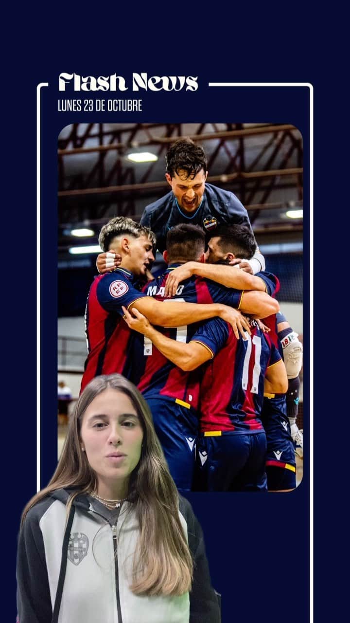 レバンテUDのインスタグラム：「FLASH NEWS | Repaso de los resultados del fin de semana   ✅ @levanteudfemenino  ✅ @ludfutbolsala  ✅ @canteragranota   • @marcosautomocion_ @macron @sesderma @baleariaferry @amstel_es @cocacola_esp」