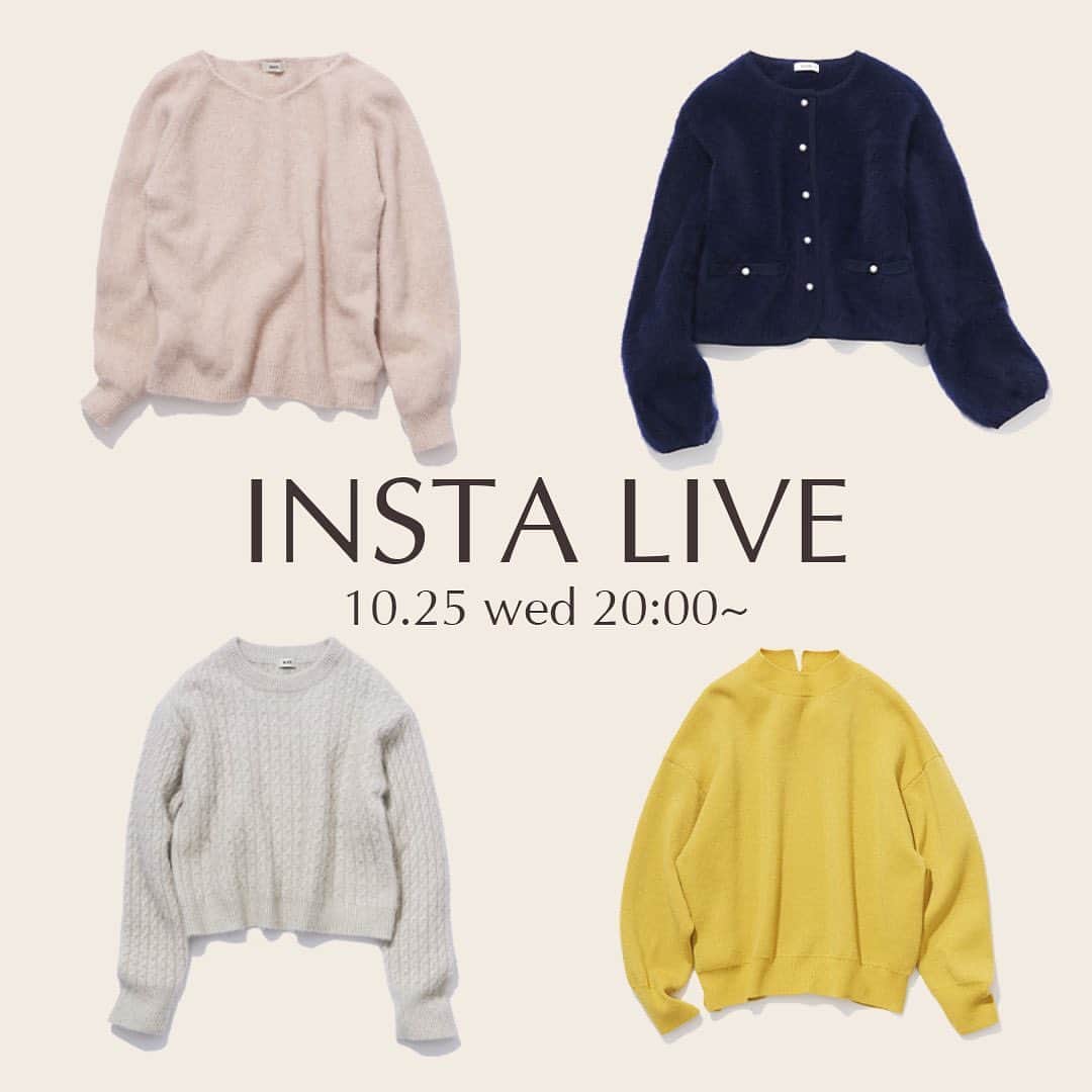 ロペのインスタグラム：「▶︎INSTA LIVE 10/25(水) 20:00〜 ⁡ 【KNIT COLLECTION 2023 WINTER】 ⁡ PRチームが今年おすすめのニットアイテムを ご紹介します✨ ⁡ 定番シンプルベーシックで使いたいニットから、 毛足の長い主役ニットまで豊富にラインアップ。 冬が待ち遠しくなる、お気に入りの1枚を見つけて。 ⁡ ⁡ ⁡ #INSTALIVE #インスタライブ #ニット #カーディガン #冬コーデ #冬カラー #ロペ #ROPÉ #ropejp」