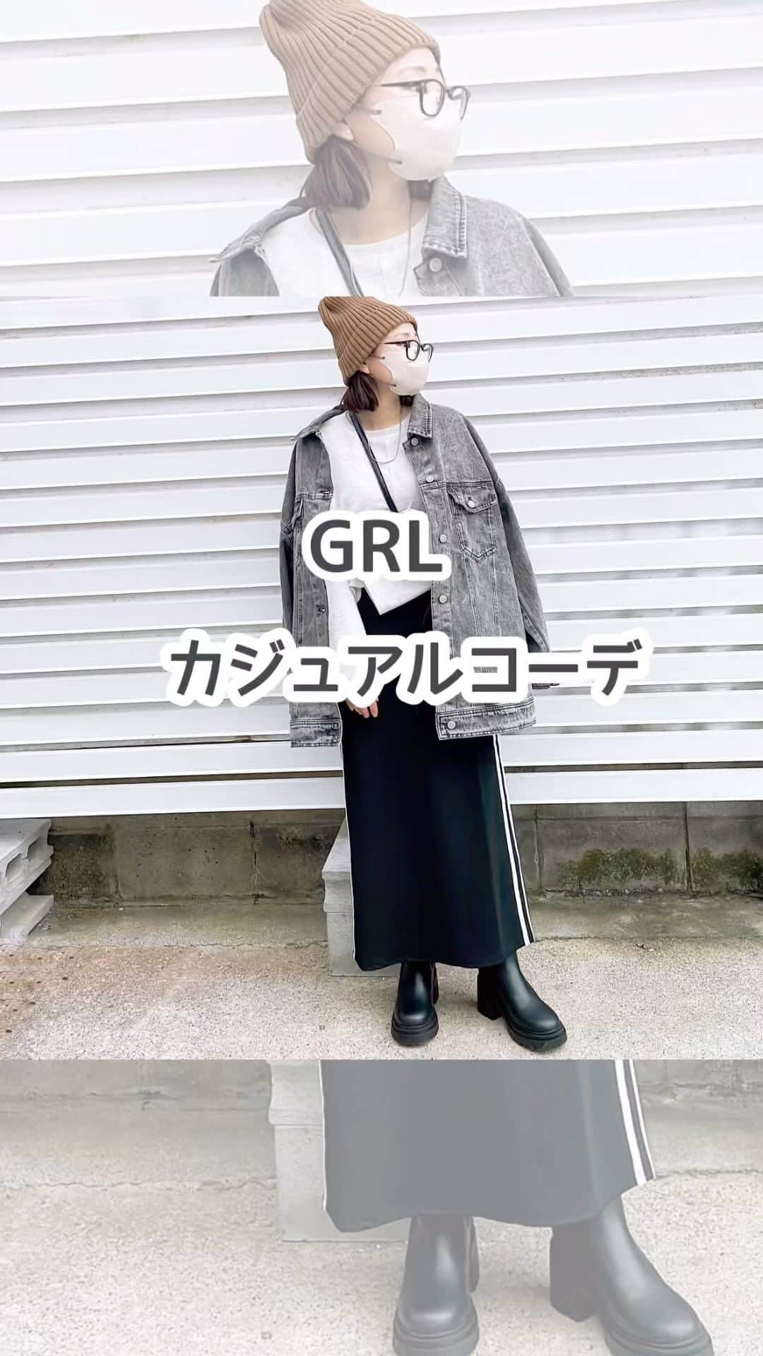 moyooonnのインスタグラム：「. GRL公式アンバサダーに 就任しました◡̈⃝⋆  GRLアイテムでカジュアルコーデ☺︎　 ほぼ全身GRLのプチプラカジュアル♡ どれも高見えだけど Gジャンのクオリティはすごい✨  カットソーもプチプラだけど アウターなバッグはホントにコスパ高い✨  @grl_official   #PR#GRL#グレイル#grl購入品 #グレイル購入品 #低身長コーデ #低身長ファッション #ootd #プチプラコーデ #プチプラファッション #40代コーデ #152cmコーデ」