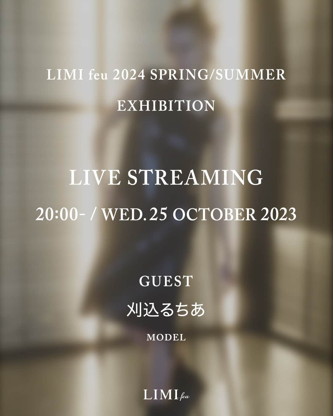 ヨウジヤマモトのインスタグラム：「@limifeu_official: Preview of the LIMI feu #SS24 collection.   LIVE-STREAMING on @limifeu_official  25 October 2023 at 8pm  SS24 available in store and online from January 2024  #LIMIfeu #リミフゥ」