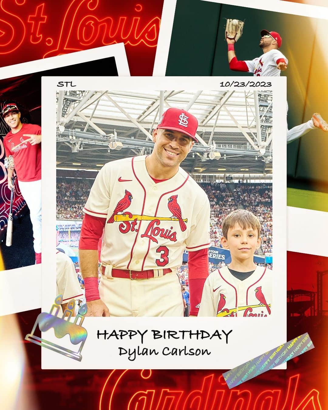 セントルイス・カージナルスさんのインスタグラム写真 - (セントルイス・カージナルスInstagram)「Happy 25th Birthday, Dylan! 🎂」10月23日 21時00分 - cardinals