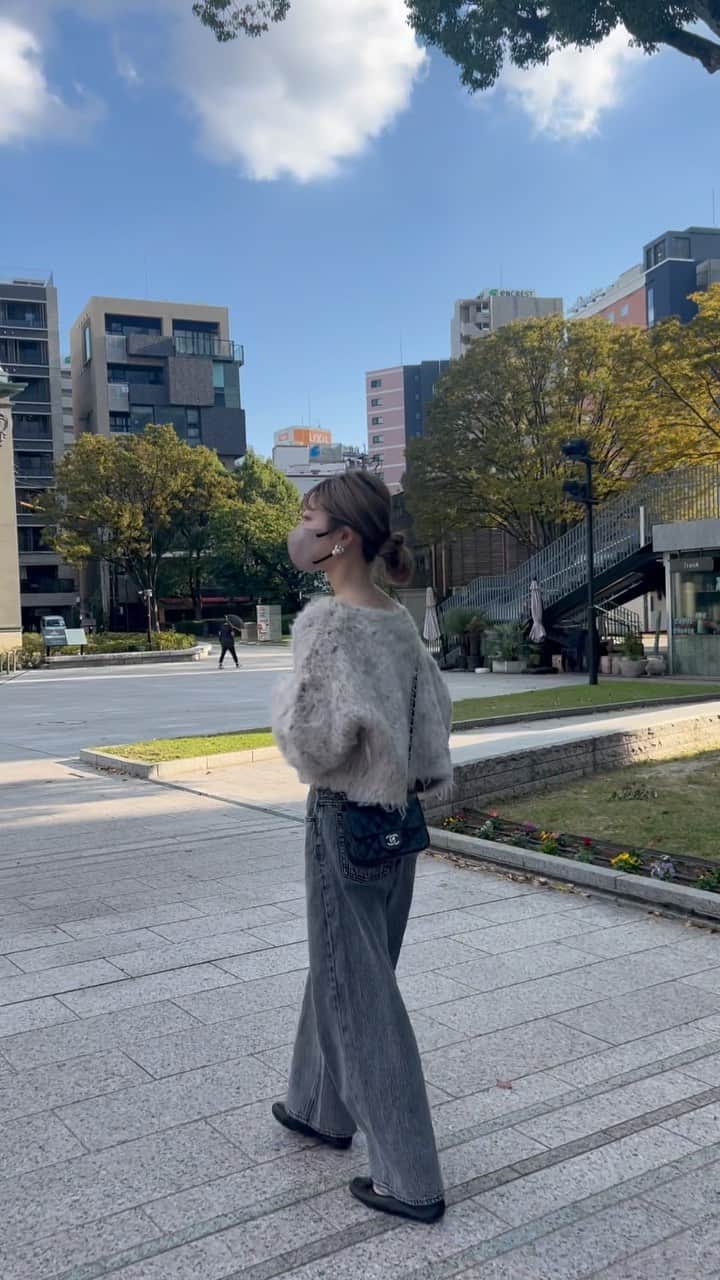 のインスタグラム：「最近のコーデまとめ🍒 心なしかグレーコーデが多め😵‍💫🩶」