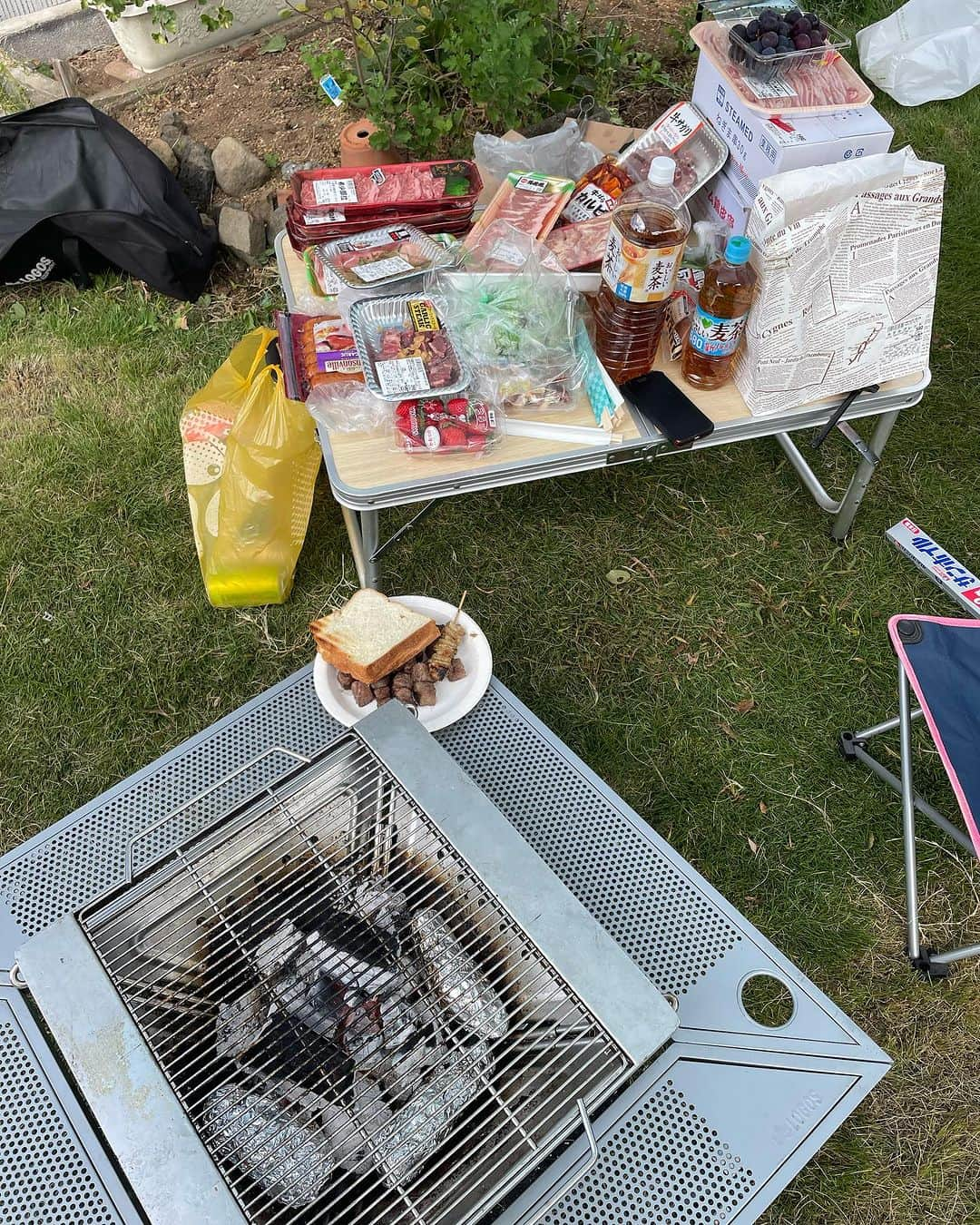 石井元気のインスタグラム：「最高のBBQでした！   #BBQ  #バーベキュー  #いい天気  #マセキ芸能社  #あきげん  #石井元気」