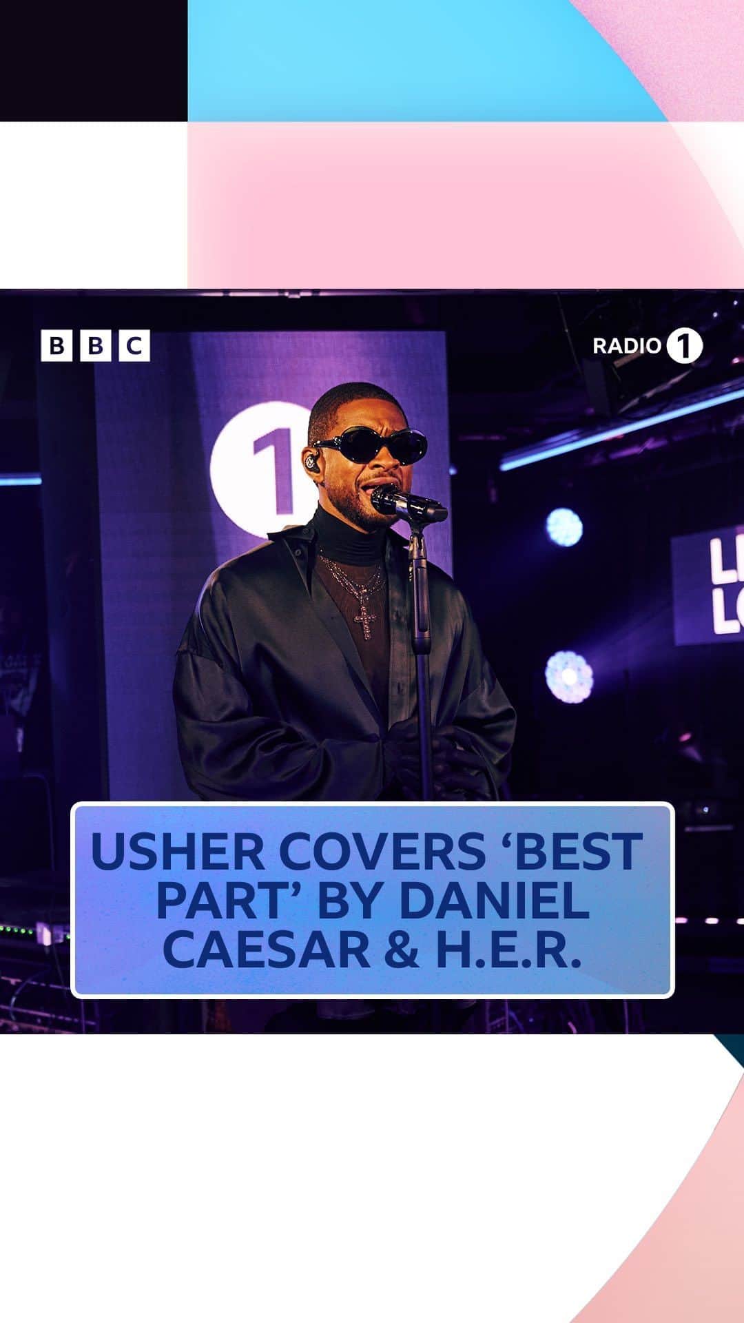 BBC Radioのインスタグラム：「@usher covers ‘best part’ by @danielcaesar ft @hermusicofficial in the #livelounge ❤️‍🔥」
