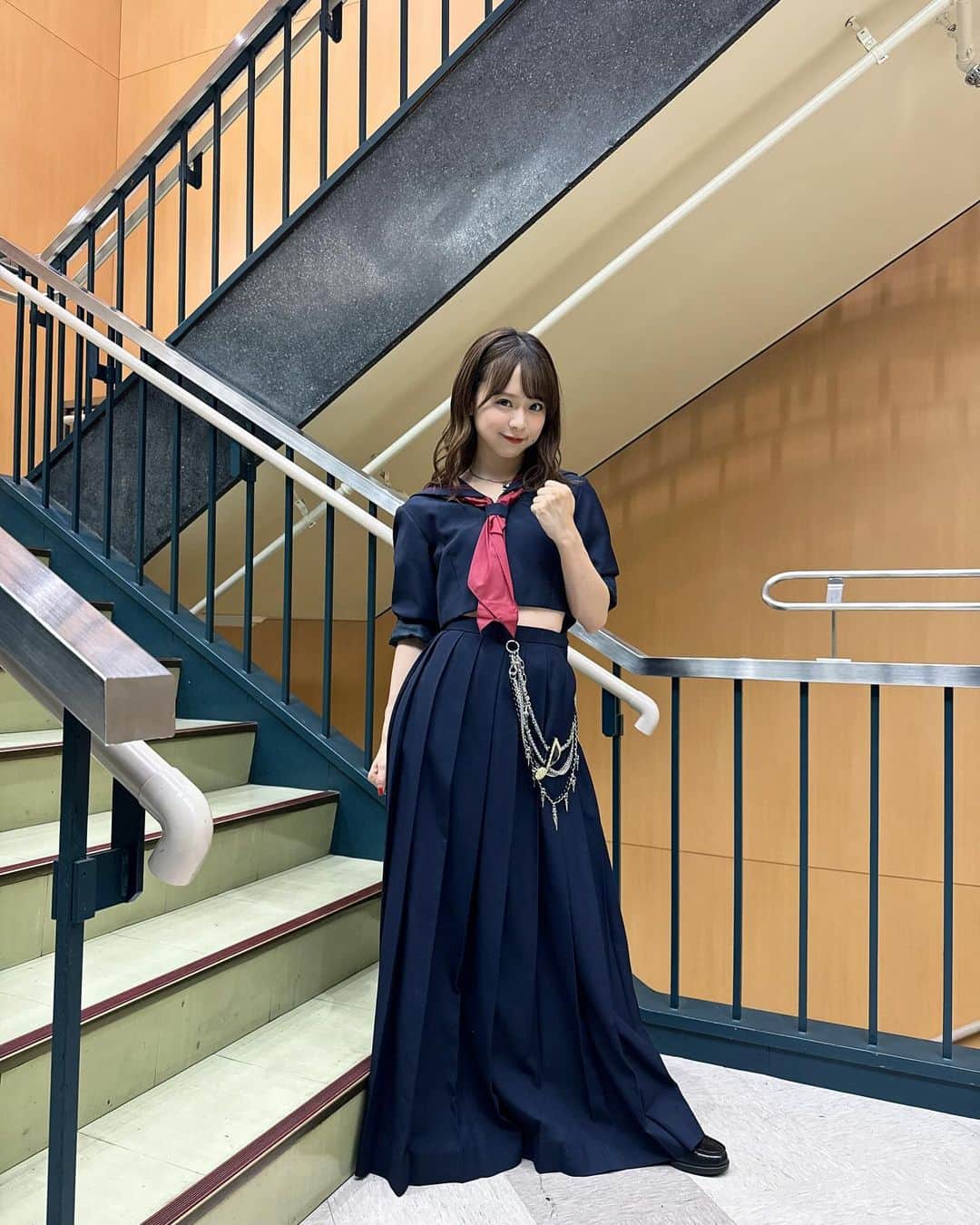 倉野尾成美のインスタグラム：「「マジの意味を教えてやるよ」 マジすか学園の優子さんの衣装着れて幸せすぎて いろんな角度で撮影しました😂😇🥲✨」