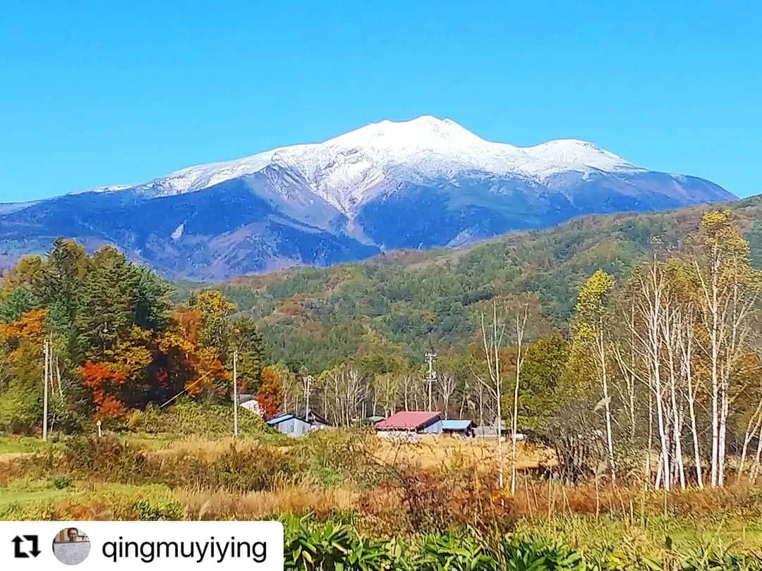 Gero City【下呂市公式アカウント】さんのインスタグラム写真 - (Gero City【下呂市公式アカウント】Instagram)「#Repost @qingmuyiying with @use.repost ・・・ 飛騨御嶽尚子ボルダーロード。 新雪の御嶽山と乗鞍岳を眺めながら白樺林の日和田高原まで駆け下ります。 #gerostagram #下呂アンバサダー #飛騨御嶽尚子ボルダーロード #御嶽山 #乗鞍岳 #紅葉 #新雪 #日和田高原 #白樺林」10月23日 22時26分 - gerostagram