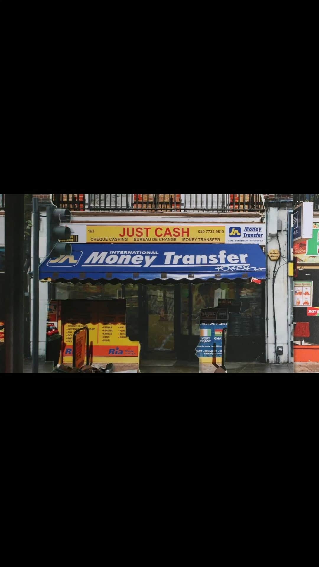 Juxtapoz Magazineのインスタグラム：「From "Taking Care of Business: High Street Repeat," on view at the @migrationmuseumuk, created by the duo Osbert Parker and Laurie Hill.  Osbert Parker @animatedplayground and Laurie Hill @laurie__hill are award-winning directors and multimedia animators who live in London. Their latest artist collaboration is High Street Repeat, a film commissioned by @migrationmuseumuk for their #TakingCareofBusiness exhibition.  Via the artists, "First it’s the ingredients - we’re assembling a huge archive of images (shop fronts in this case) from many sources. Then it’s about combining them in unexpected ways to bring out interesting clashes, crossovers and flavors.  "The film combines stop motion with digital techniques and manipulation of photographic cut-outs, creating a continuous transition between the past and present - it has a strong rhythmic quality too.  "This project offered a creative challenge and fantastic opportunity - we’re both interested in archives of images, building sequences and finding poetic connections to communicate narratives. Our main rule for ourselves is: be playful with the material … and watch out for the paper cuts!" —Osbert Parker and Laurie Hill」