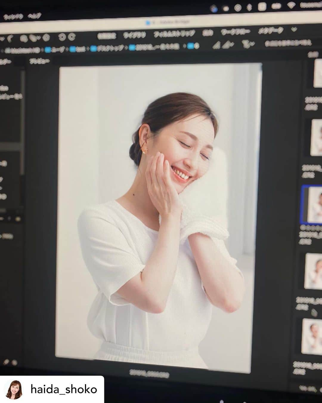 杉村理恵子さんのインスタグラム写真 - (杉村理恵子Instagram)「はいだしょうこおねえさん💕 エレクトーレで美肌になりましょ いつお会いしても、少女のままお肌もね！！ かわいいしょうちゃん😍の愛用品  #しょうこおねえさん  #エレクトーレ #ヘアメイク」10月23日 22時48分 - hair_make_osugi