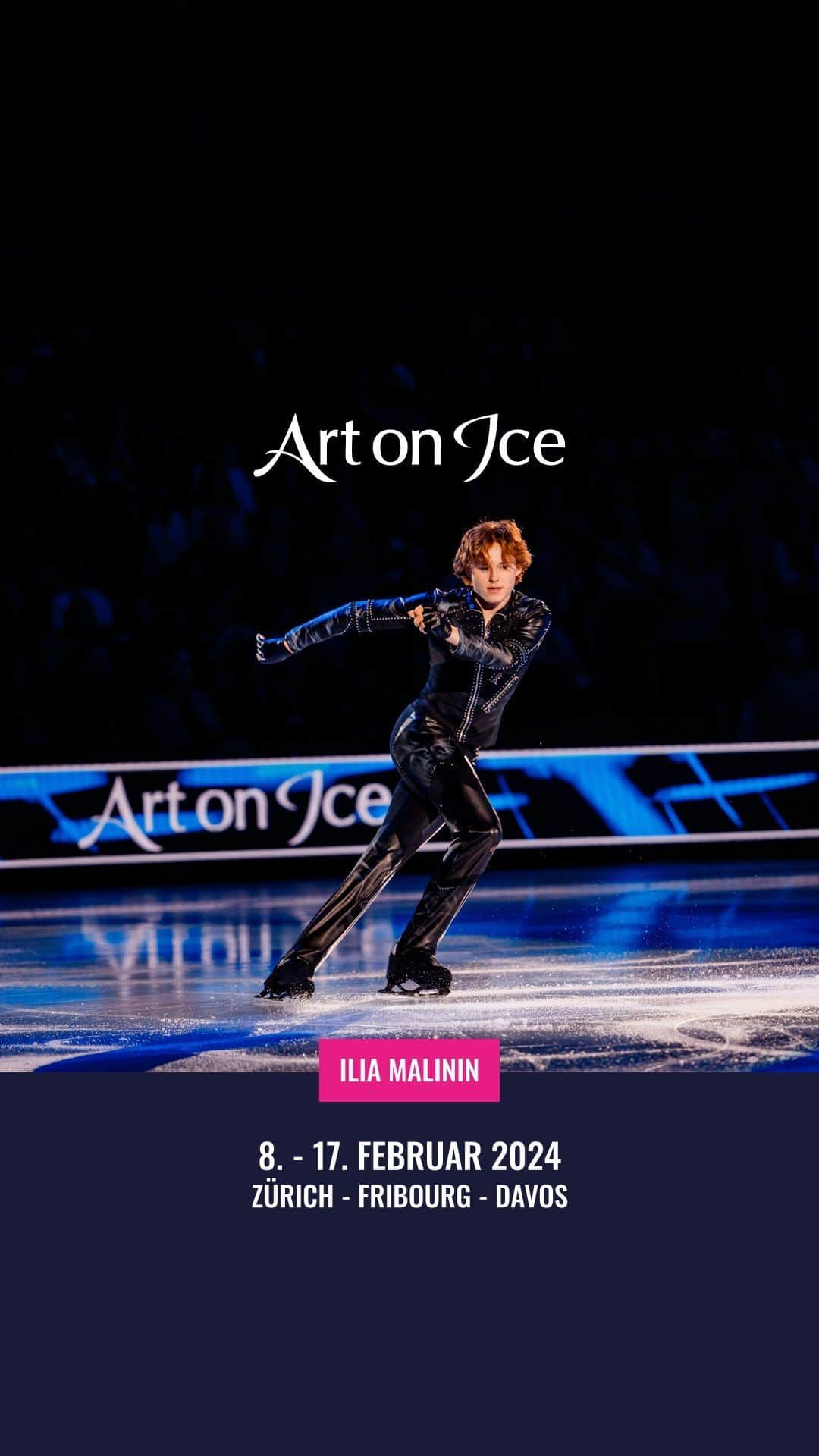 イリア・マリニンのインスタグラム：「Das Ausnahmetalent auf dem Eis ist auch 2024 wieder dabei: Ilia Malinin 🤩💙  Der US-amerikanische Eiskunstläufer gewann dieses Jahr nicht nur Gold bei der US-Meisterschaft, sondern holte auch Bronze bei der Weltmeisterschaft. Diesen Oktober beim GP Skate America hat er es geschafft, seinen Titel-Hattrick zu vervollständigen, indem er bereits zum dritten Mal in diesem Jahr den Grand Prix gewonnen hat. 🥇🥇🥇  Mit seinen gerade mal 19 Jahren ist der Rekordbrecher der erste Eiskunstläufer, dem ein vierfacher Axel in einem Wettbewerb gelang.🎉  Englisch: The exceptional talent on the ice is back in 2024: Ilia Malinin 🤩💙  The US figure skater not only won gold at the US Championships this year, but also took bronze at the World Championships. This October at GP Skate America he managed to complete his title hat-trick by winning the Grand Prix for the third time this year. 🥇🥇🥇  At just 19 years old, the record-breaker is the first figure skater to achieve a quadruple Axel in a competition.   #ArtonIce #ArtonIce2024 #iliamalinin #Schweiz #Zürich #Fribourg #Davos #figureskating #eiskunstlauf #patinageartistique」