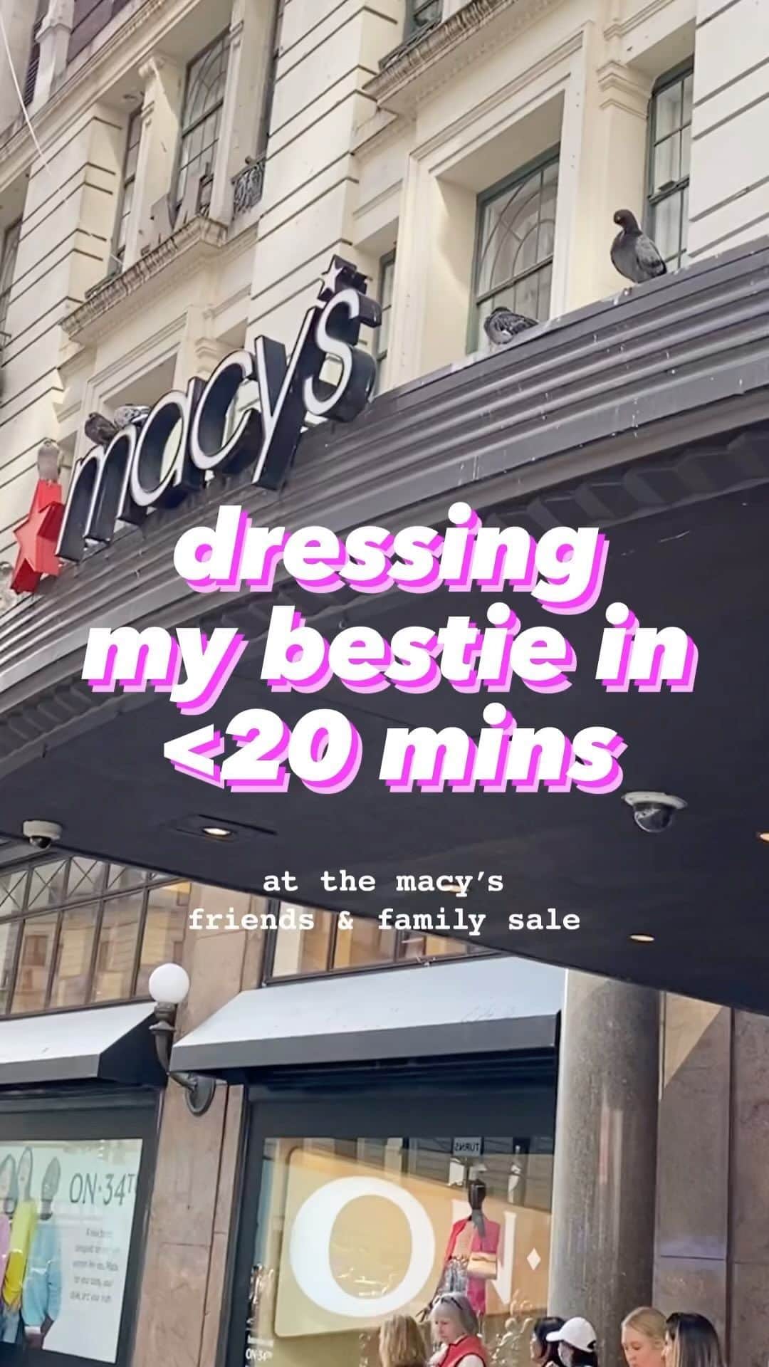 Macy'sのインスタグラム：「Putting together an outfit in less than 20 minutes? Challenge accepted.   Use code: FRIEND to save an extra 30% the latest trends and 15% off beauty during our Friends & Family Sale. Share your tips for getting ready in a hurry below! 👇  Exclusions apply, ends 10/30.」