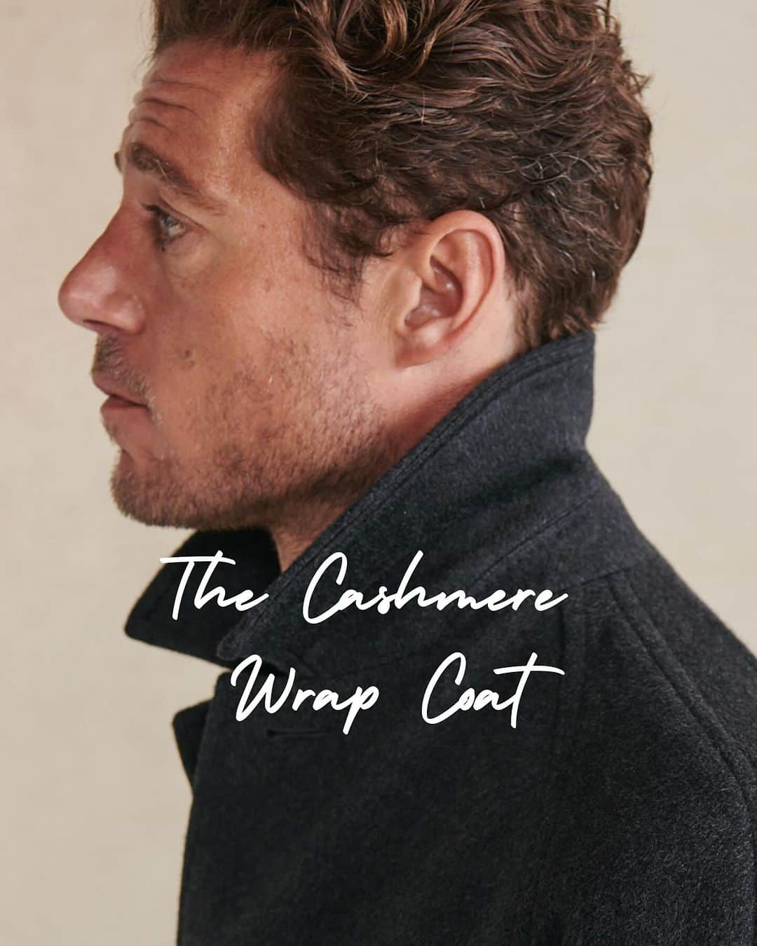 ニュー&リングウッドのインスタグラム：「With an elegant look and enduring construction to weather the elements, our Cashmere Wrap Coat is a striking outerwear piece made from rich Italian cashmere. The coat is designed for a relaxed fit, with room for comfortable layering over suiting and chunky knitwear. It features adjustable raglan sleeves and a belt to give the silhouette an extra cinch. Our Cashmere Wrap Coat is an investment in quality that will only get better through years of wear.」