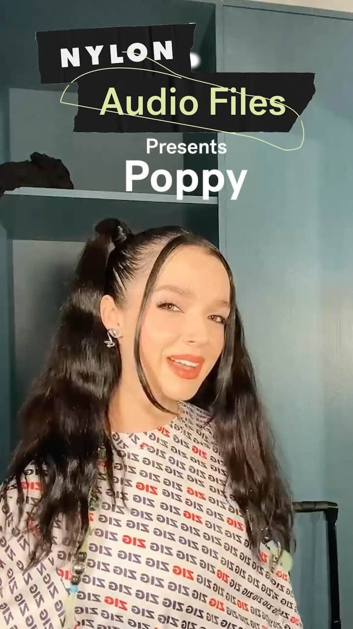 Nylon Magazineのインスタグラム：「Poppy takes on NYLON’s Audio Files ahead of her upcoming record ‘Zig’ — sharing her favorite fan story, tour ‘fit, & more.」
