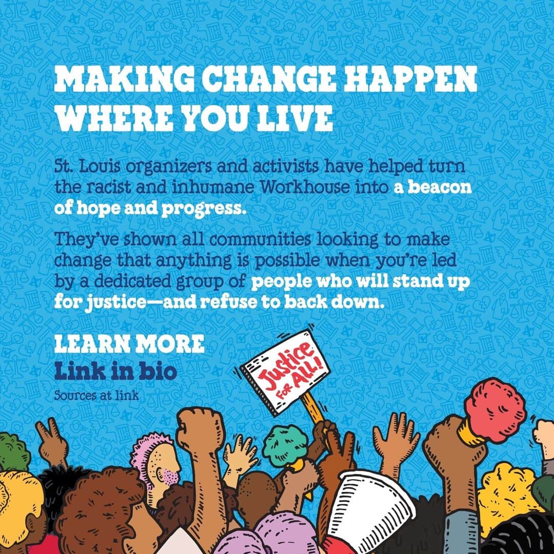 Ben & Jerry'sさんのインスタグラム写真 - (Ben & Jerry'sInstagram)「For 50+ years, the Workhouse jail in St. Louis represented much of what is wrong with the criminal legal system — until a group of motivated activists came together and got it defunded and shut down in 2020. Can your community replicate St. Louis' success? Learn more at the link in our bio!」10月24日 0時15分 - benandjerrys