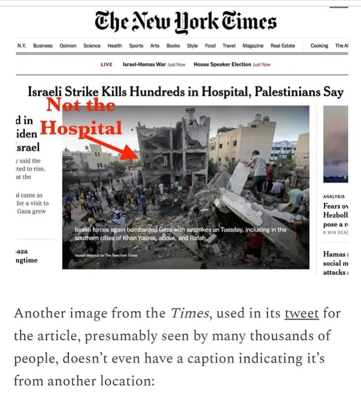 ジェシカ・サインフェルドのインスタグラム：「But wait, we are not done here with the New York Times. They failed to mention in their “update” that they used the wrong photo at a different location. Worldwide violent protests and terror against Jews erupted and continue. This. Is. Outrageous.   https://www.silentlunch.net/p/nyt-uses-photo-of-wrong-location」