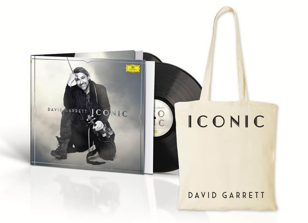 デイヴィッド・ギャレットのインスタグラム：「Check it out Vinyl Fans!  Get my ICONIC album for your record player at the  @dgclassics store, together with an iconic totebag.  https://www.david-garrett-iconic.com  #dsvidgarrett #iconic #vinyl #totebag #album #vinylfans #store #deutschegrammophon」