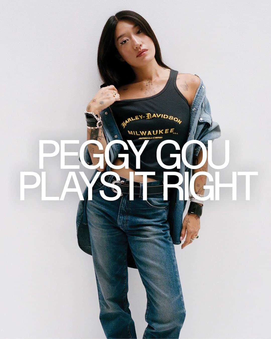 INTERVIEW Magazineさんのインスタグラム写真 - (INTERVIEW MagazineInstagram)「It’s giving @peggygou_ 🎧 After dominating the dance floors all summer long with her hit “(It Goes Like) Nanana,” the South Korean DJ, producer, and vocalist took a break from her busy schedule to answer a few questions from our Fall 2023 questionnaire. Link in bio.  Photography by @christiansoria_  Styled by @dzgaines  Hair: @gonn24  Makeup: @gracegraceahn  Nails: @ohmynailsnyc  Location: @go.studios」10月24日 2時44分 - interviewmag