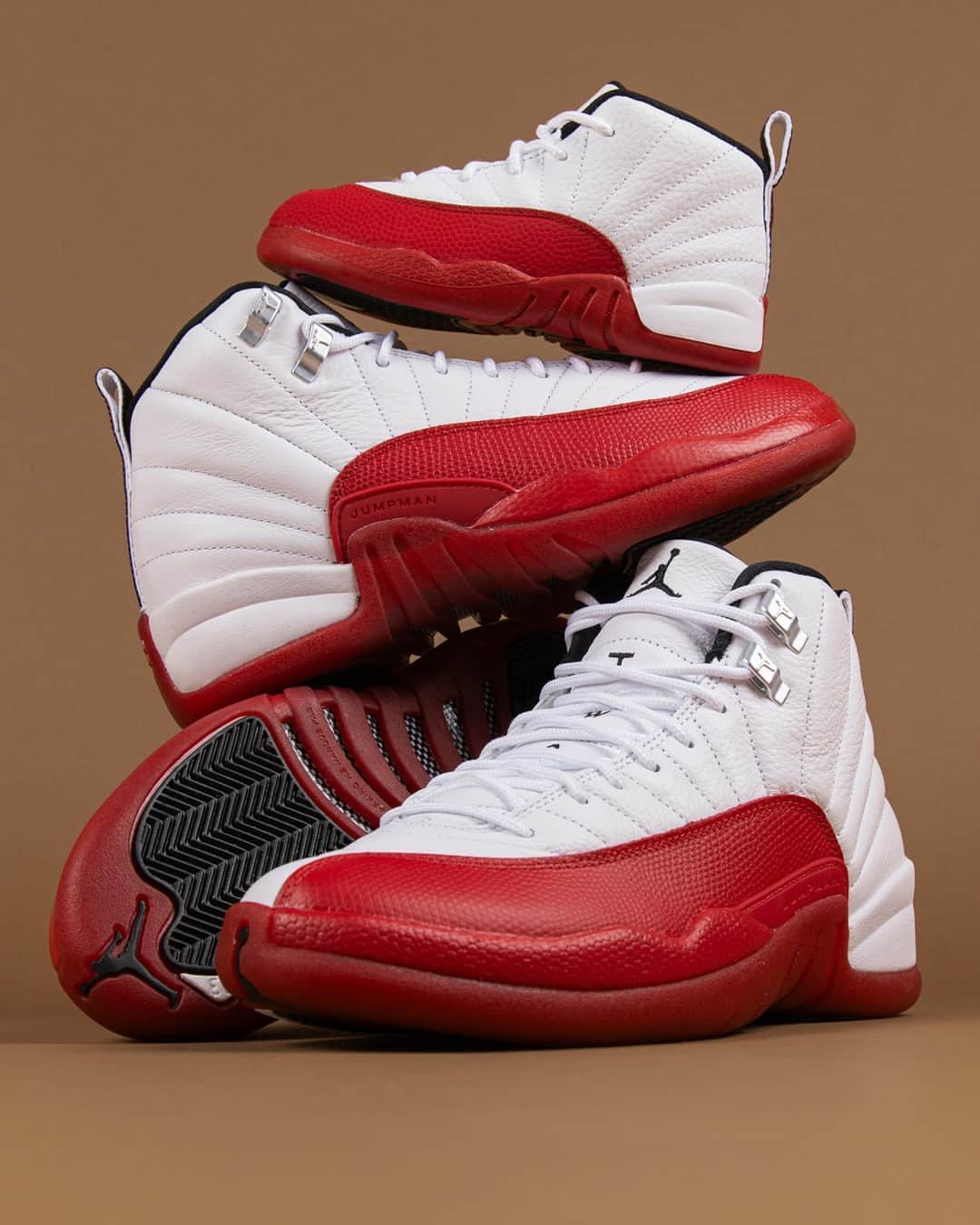 Foot Lockerのインスタグラム：「The unmistakable 🍒   The Jordan Retro 12 'Cherry' is launching in full-family sizing on 10/28  Reserve your pair now in the Foot Locker app.」
