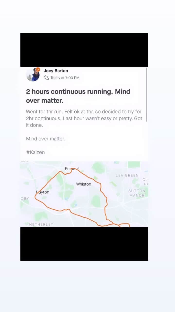 ジョーイ・バートンのインスタグラム：「#Kaizen 🙏🏻💨💨」