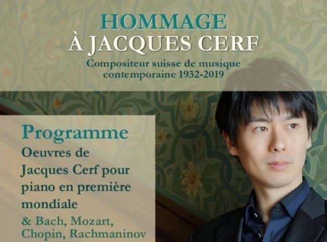 福間洸太朗さんのインスタグラム写真 - (福間洸太朗Instagram)「Souvenirs à Lausanne J'ai joué un programme spécial en Hommage à Jacques Cerf, un compositeur suisse (1932-2019) à la Salle Paderewski. Merci Mme.Colette Cerf et Mme.Marie-Laure de Beausacq (photo 1) pour l'organisation du concert !   Après le concert j''ai reçu comme un cadeau des partitions que M.Cerf utilisait, et il y avait des partitions bien intéressantes pour moi. (Photos 5)  Ce fut un plaisir aussi de revoir mon cher ami accordeur Francis Morin. (Photo 4)  10/15に🇨🇭ローザンヌで『Hommage à Jacques Cerf』公演でした。世界初演含む計16曲50分以上の作品、その8割は自筆譜だったので準備が結構大変でしたが、色々勉強になりましたし、作曲家奥様に喜んでいただけて嬉しかったです。  終演後、奥様から「あなたにプレゼントがあるの」と言って渡されたのが遺品の楽譜20冊ほど！全部は持ちきれなかったので、大部分を友人宅に預け、レアなこの2作品だけスーツケースに入れてきました。  (スメタナは来年アニバーサリーですね😉)  #Lausanne #JacquesCerf #SallePaderewski #hommage #ローザンヌ #ジャックセーフ」10月24日 5時10分 - kotarofsky