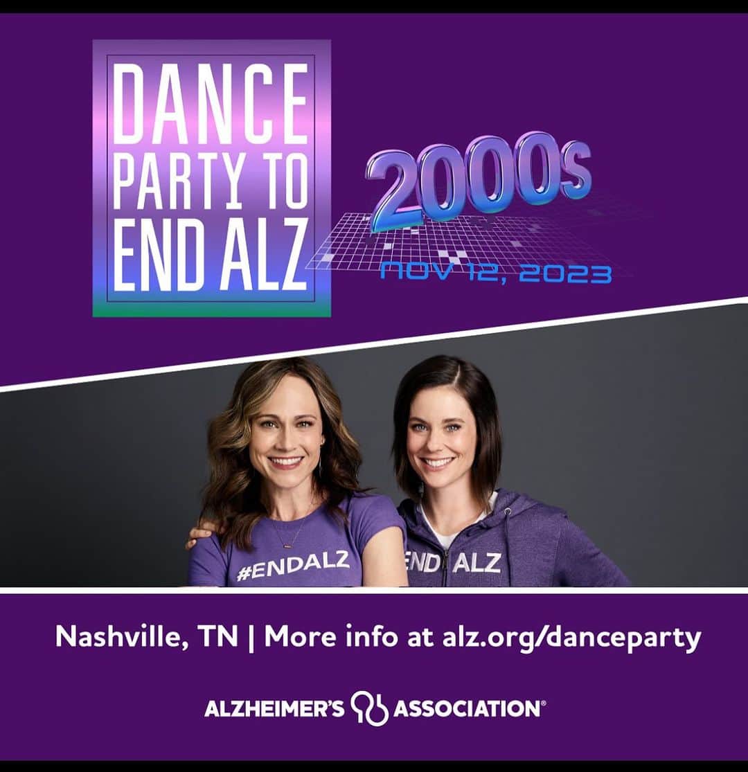 メリッサ・ジョーン・ハートのインスタグラム：「Come dance the night away with us!! Hit the dance floor at #Dance2EndALZ! Join me @ashleywilliamsandcompany & @kimberlywilliamspaisley @nikdeloach on Sunday, Nov. 12, in Nashville for a party packed with dancing and hits from the 2000s from an incredible lineup of stars, all in support of the fight to end Alzheimer's. Get your tickets today! Link in bio. #ENDALZ」