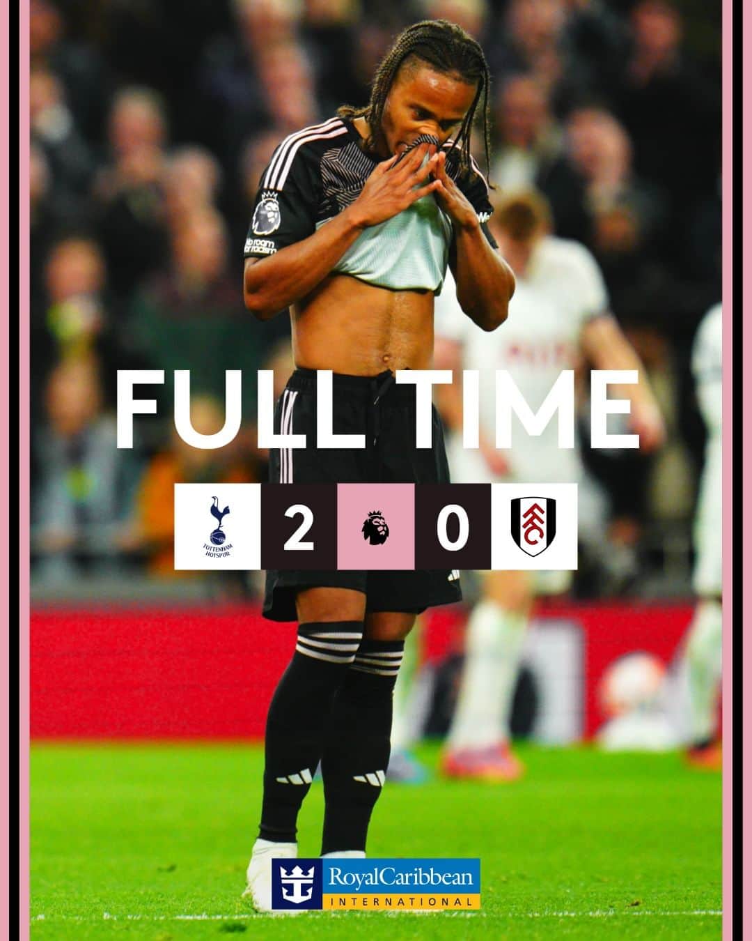 フラムFCのインスタグラム：「We fall to defeat.」