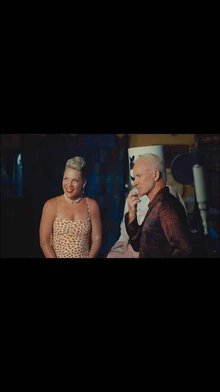 P!nk（ピンク）のインスタグラム：「Making something new with @marshmello and @theofficialsting feels so good! #Dreaming ☁️」