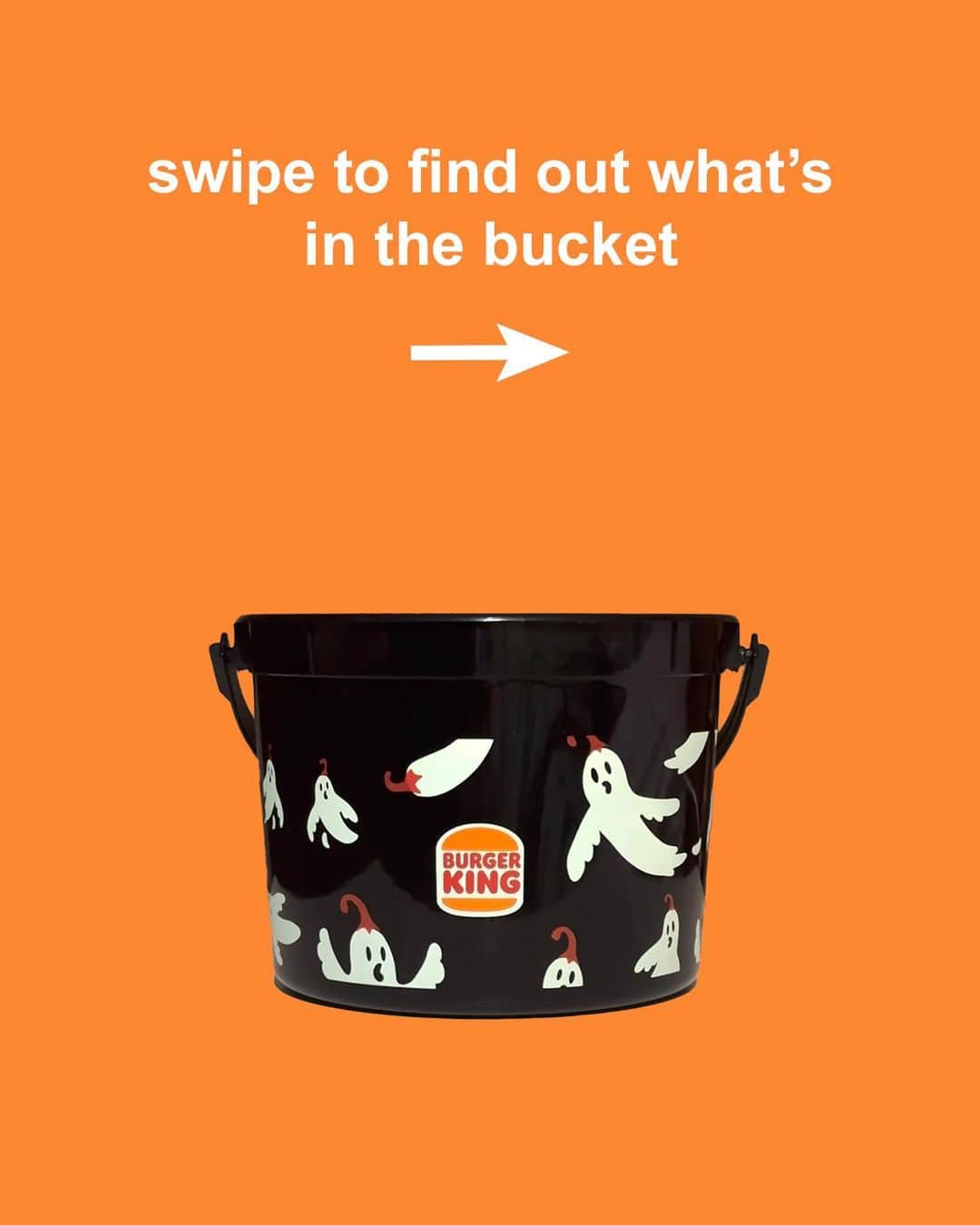 バーガーキングのインスタグラム：「as if you needed 5 more reasons to grab a Trick-or-Heat bucket 👻🌶️」