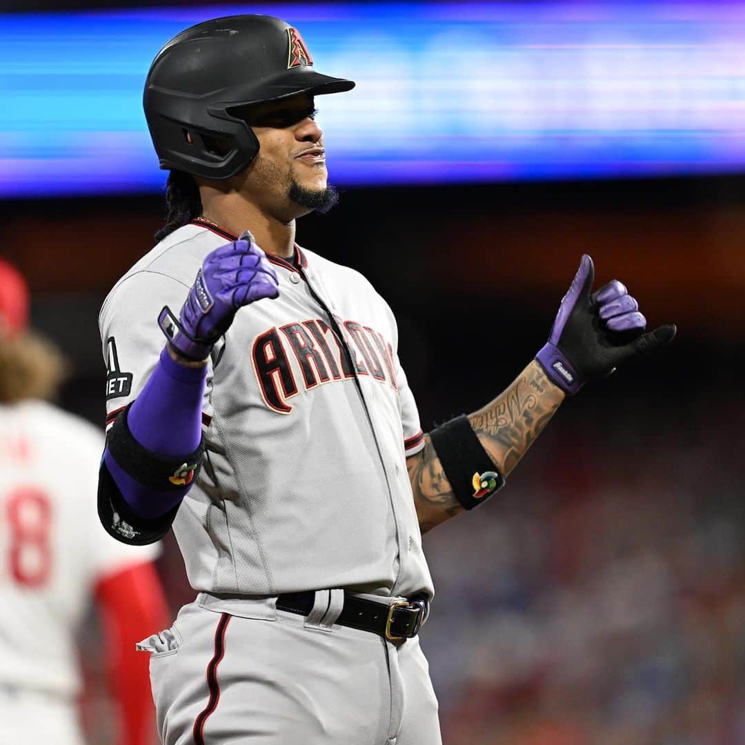 アリゾナ・ダイヤモンドバックスのインスタグラム：「Ketel has played in 15 postseason games. Ketel has a hit in 15 postseason games. 🤙 #EmbraceTheChaos」