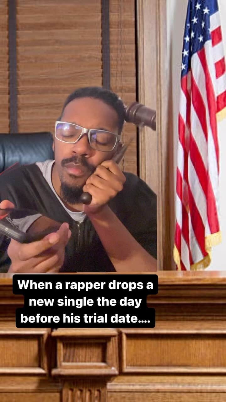 Reggie COUZのインスタグラム：「Then be like “It’s just music your Honor” 😭😂 GTFOH」