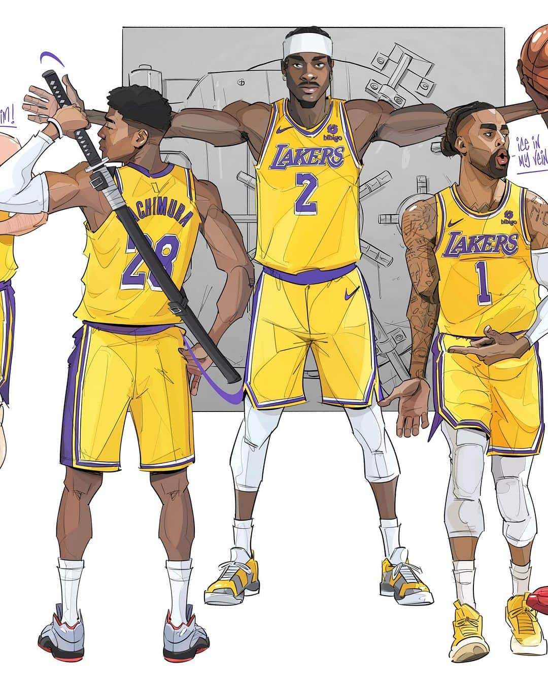 Los Angeles Lakersさんのインスタグラム写真 - (Los Angeles LakersInstagram)「SQUAD UP.」10月24日 8時59分 - lakers