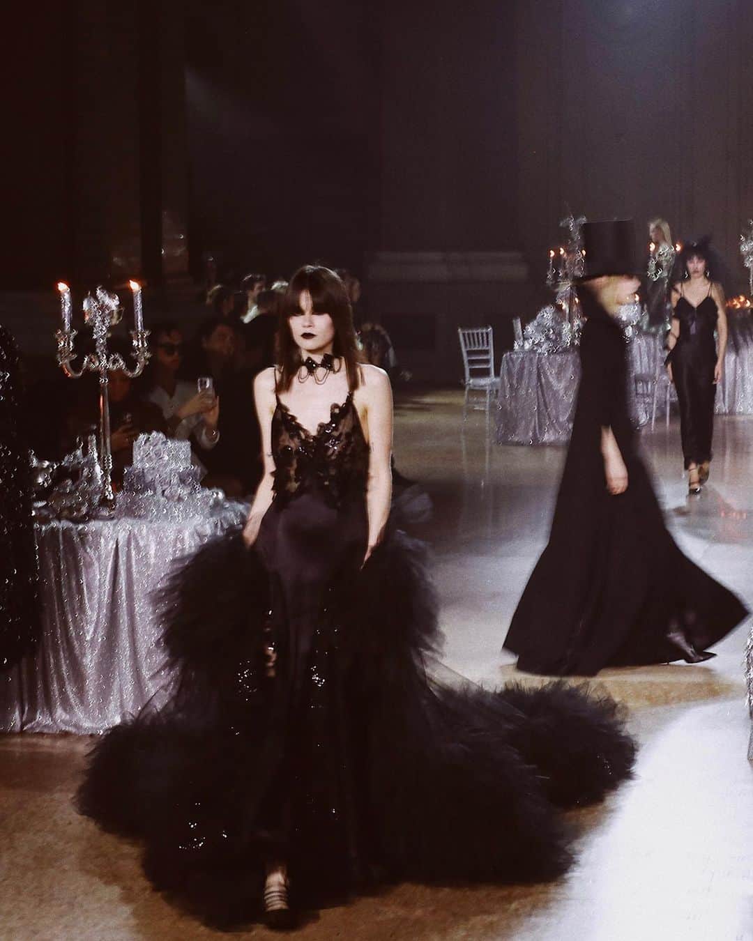 ロダルテさんのインスタグラム写真 - (ロダルテInstagram)「The FW23 Gothic Fairy Collection  The Black Silk Charmeuse and Sequin Embroidered Tulle Dress now available on shoprodarte.com.  #rodarte」10月24日 9時57分 - rodarte