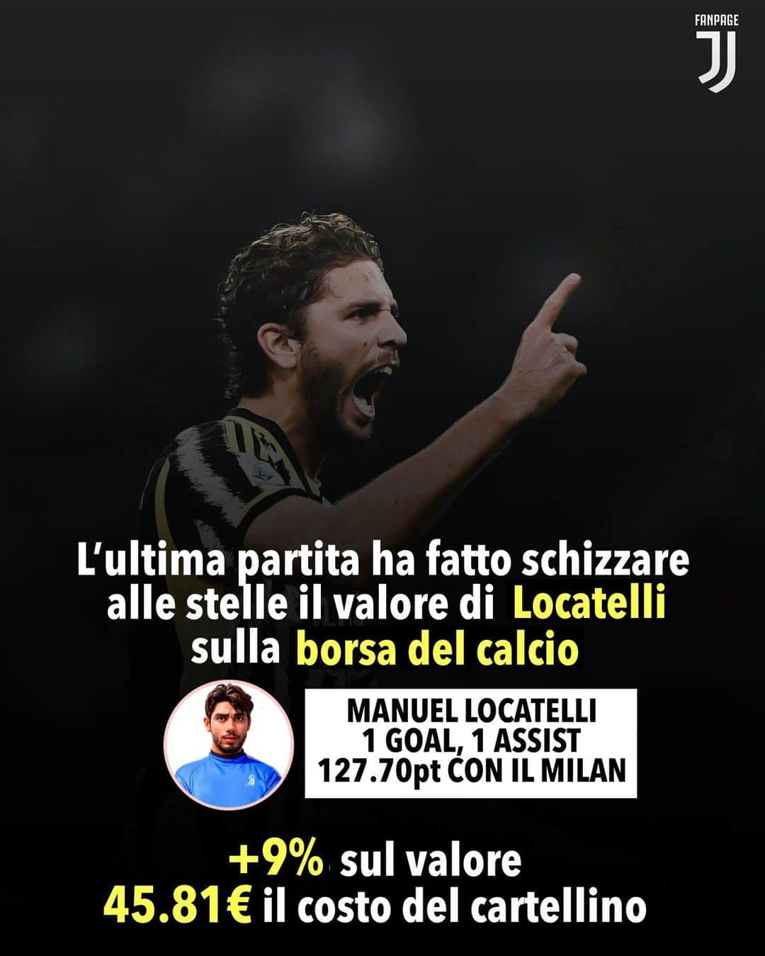 ポール・ポグバさんのインスタグラム写真 - (ポール・ポグバInstagram)「Che Manuel Locatelli sia diventato centrale nel progetto Juventus, maturando anche a livello di mentalità si era capito.  Ma mai quanto domenica sera è stato fondamentale e liberatorio. La Juve è pronta ad offrirgli rinnovo ed adeguamento di contratto. Secondo i dati di @myse_official lo meriterebbe anche!  Secondo voi merita il rinnovo?   Per provare MYSE vai sul LINK IN BIO e scarica l’app!  #myse #locatelli」10月24日 19時33分 - juvefanpage